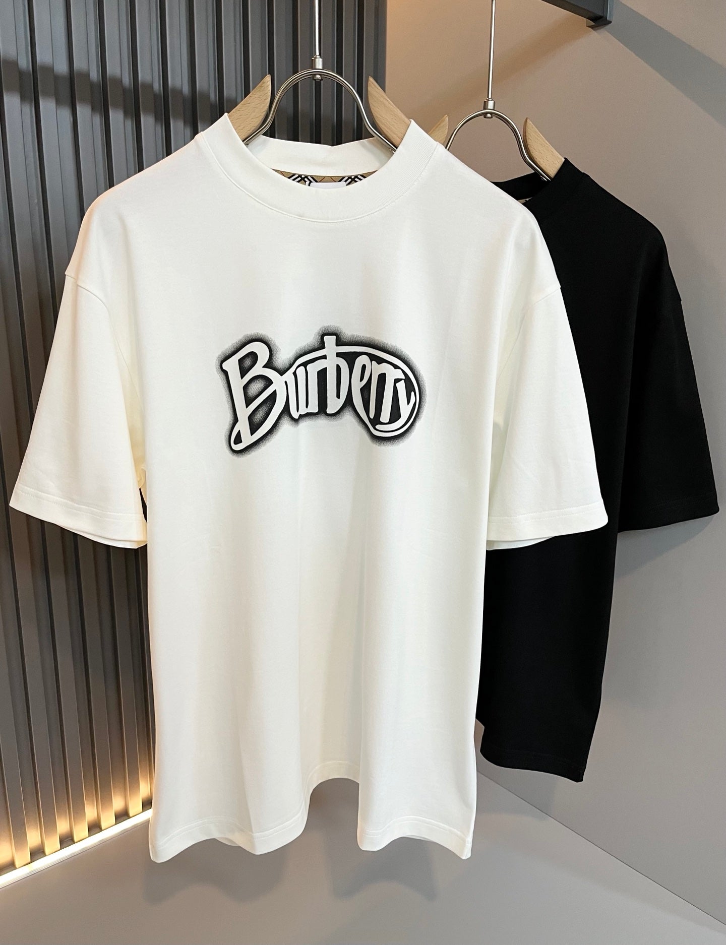 BURB* 2025ss new cotton t-shirt graphic printing