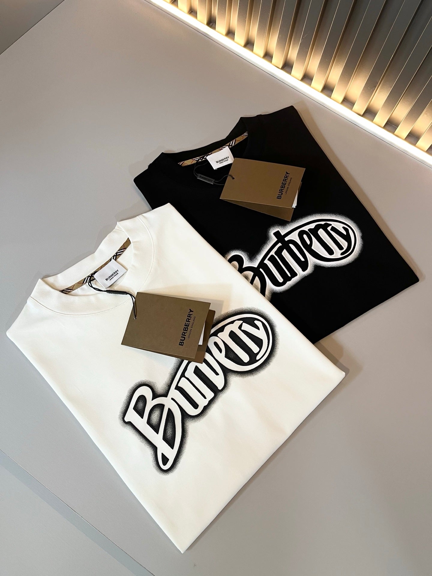 BURB* 2025ss new cotton t-shirt graphic printing