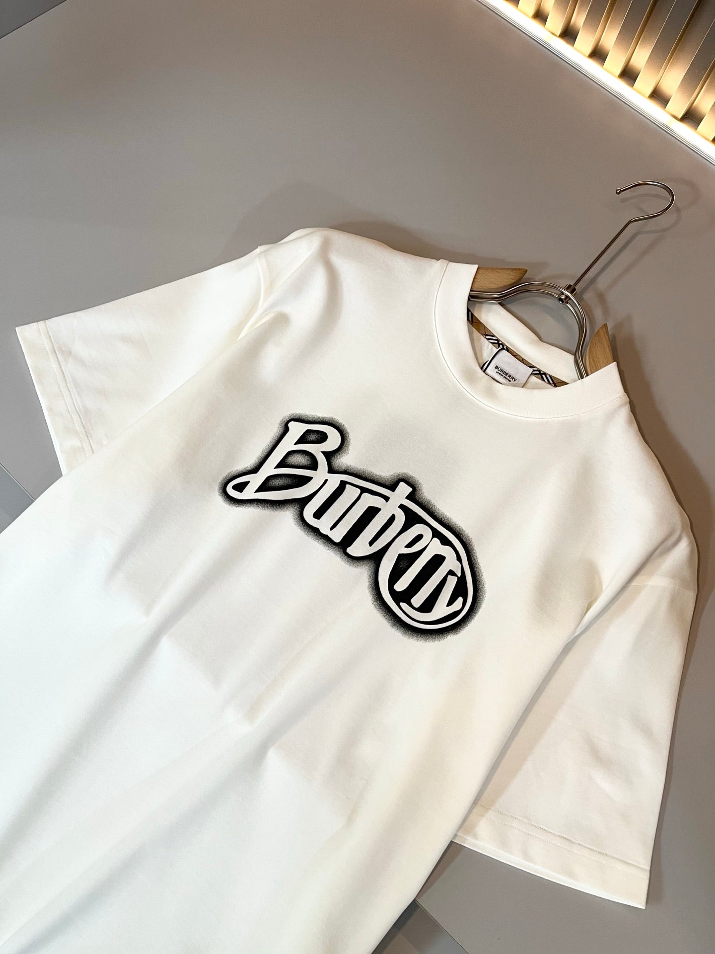 BURB* 2025ss new cotton t-shirt graphic printing
