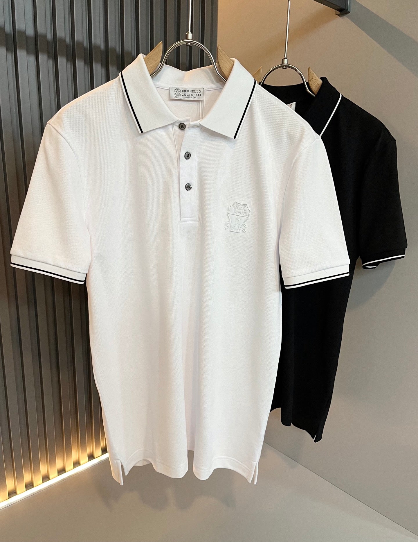 BRU*C 2025ss new polo embossed logo on chest