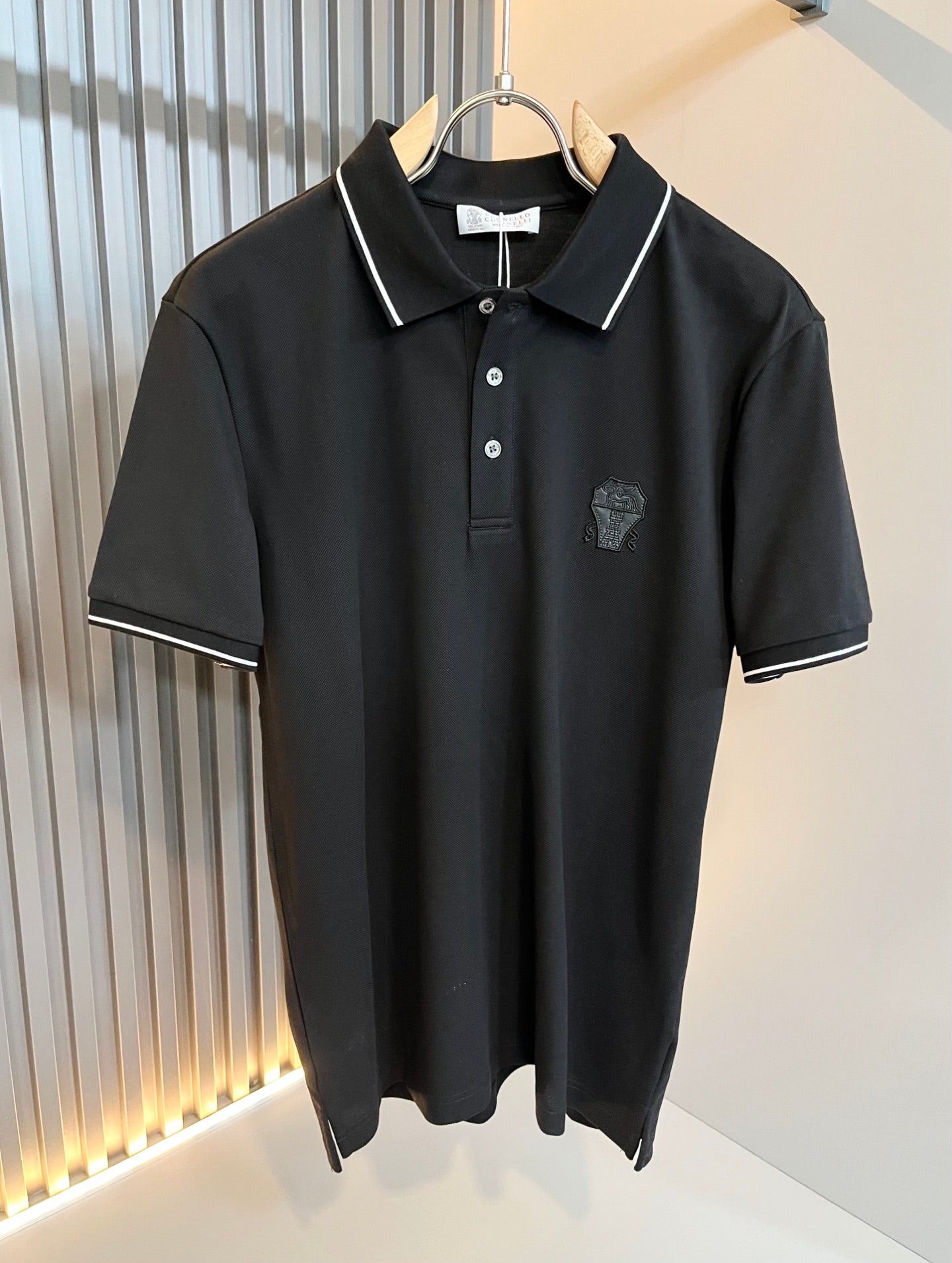 BRU*C 2025ss new polo embossed logo on chest