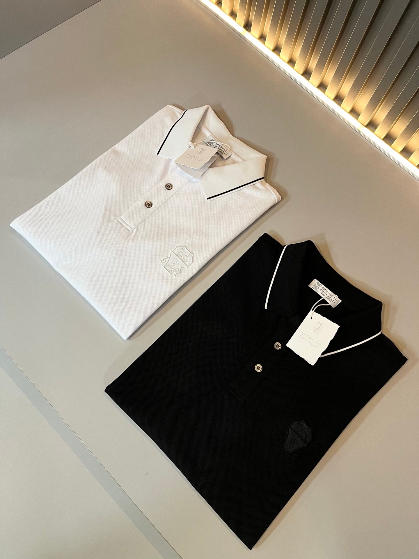 BRU*C 2025ss new polo embossed logo on chest
