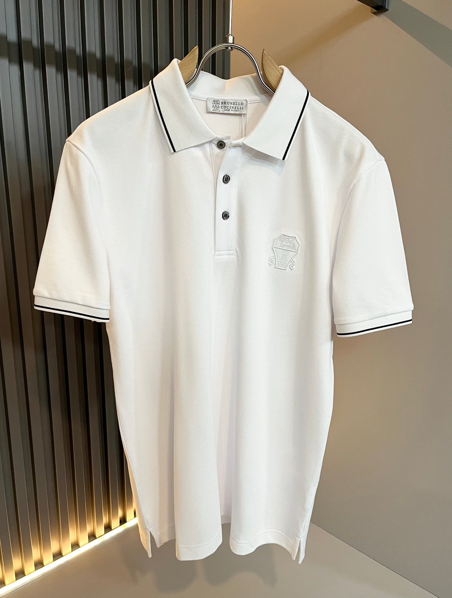 BRU*C 2025ss new polo embossed logo on chest