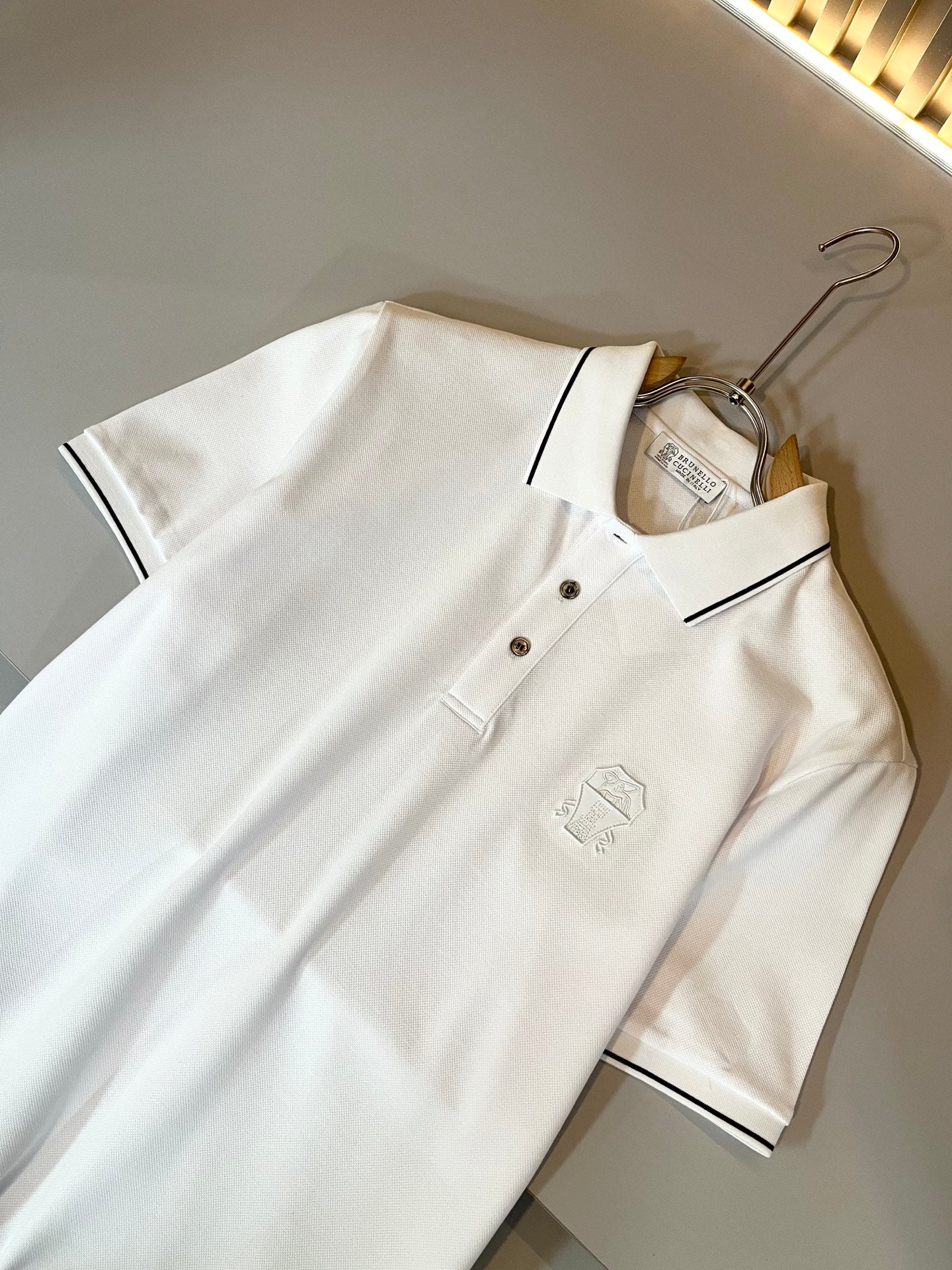 BRU*C 2025ss new polo embossed logo on chest