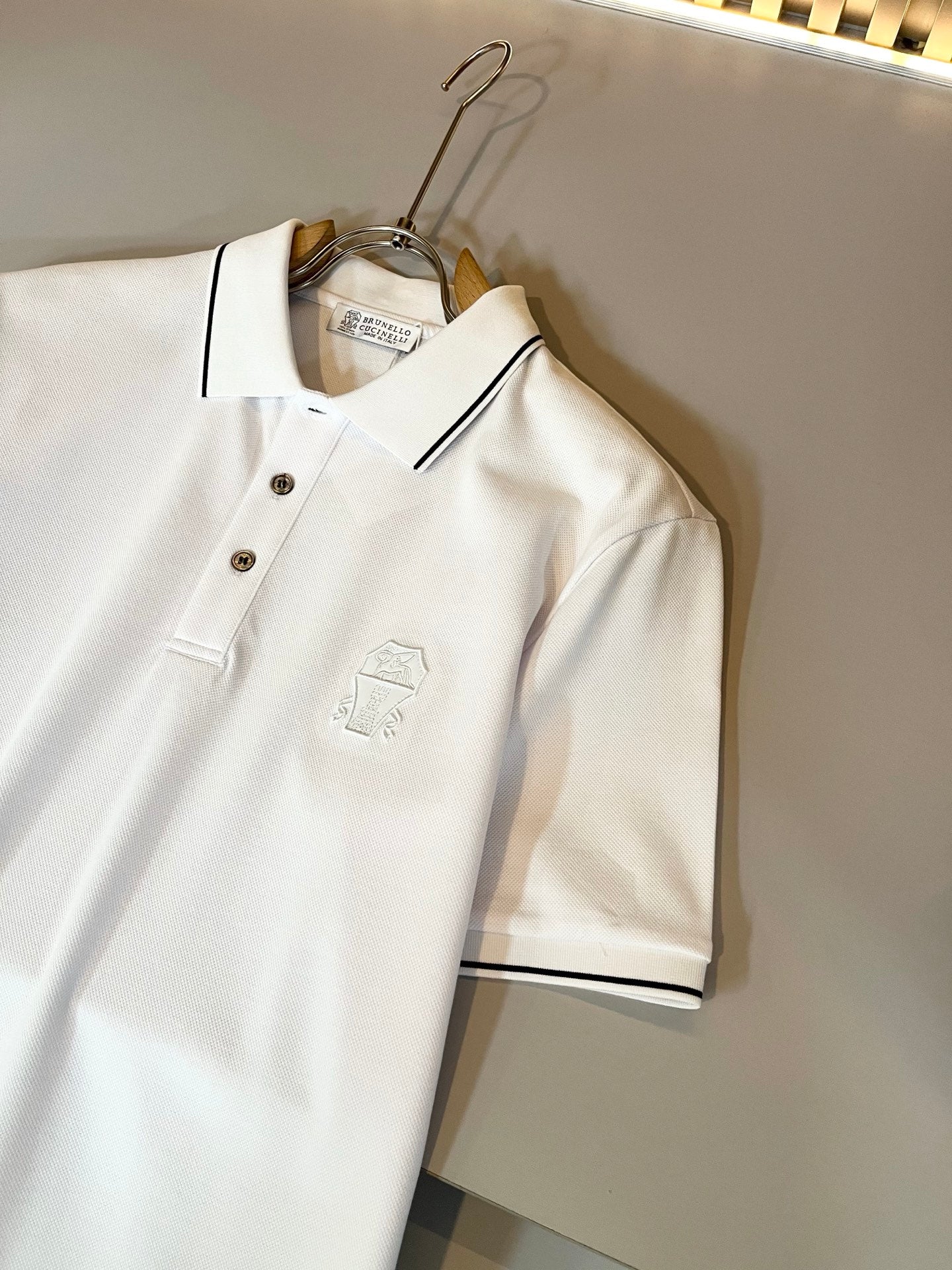 BRU*C 2025ss new polo embossed logo on chest