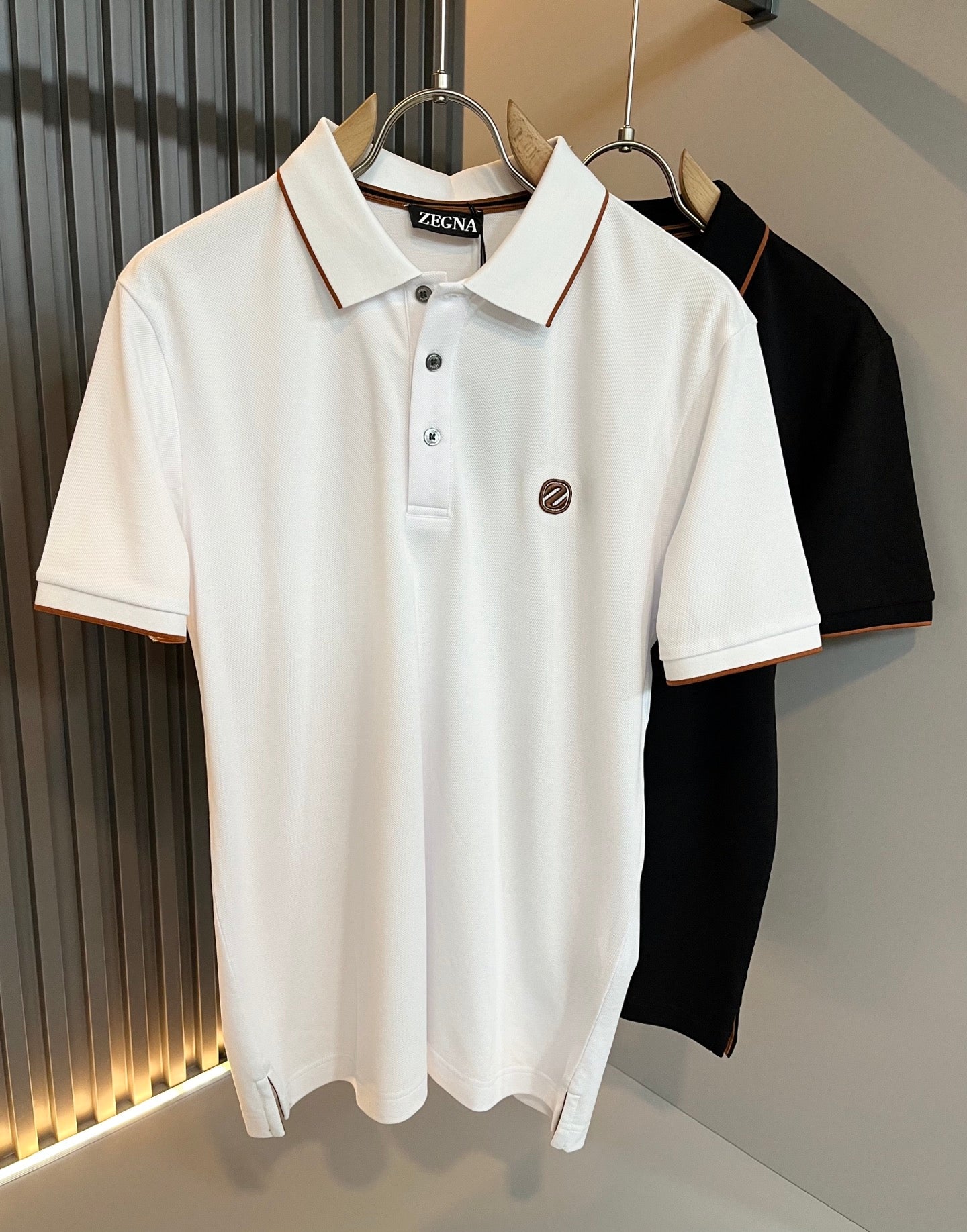 ZEGN* 2025ss new polo embroidered logo