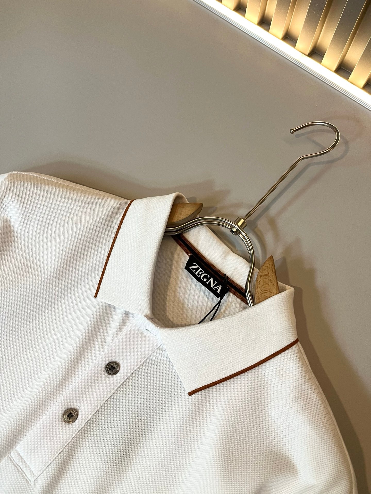 ZEGN* 2025ss new polo embroidered logo