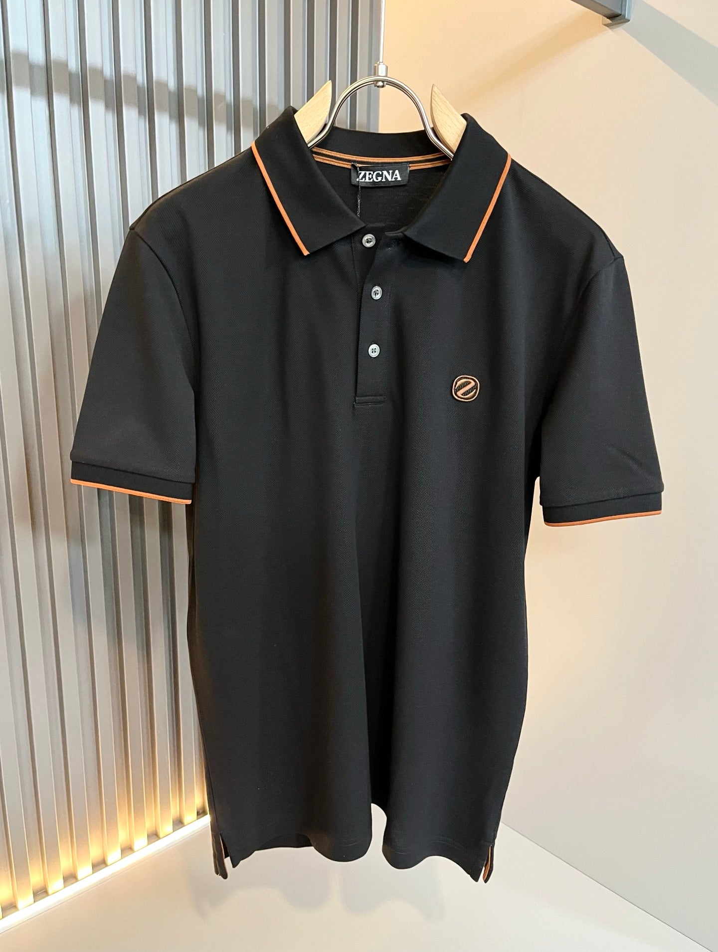 ZEGN* 2025ss new polo embroidered logo