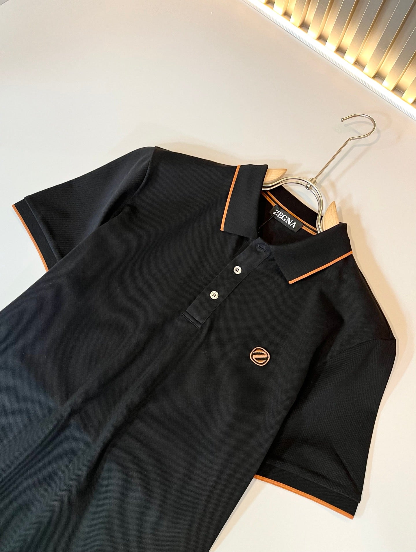 ZEGN* 2025ss new polo embroidered logo