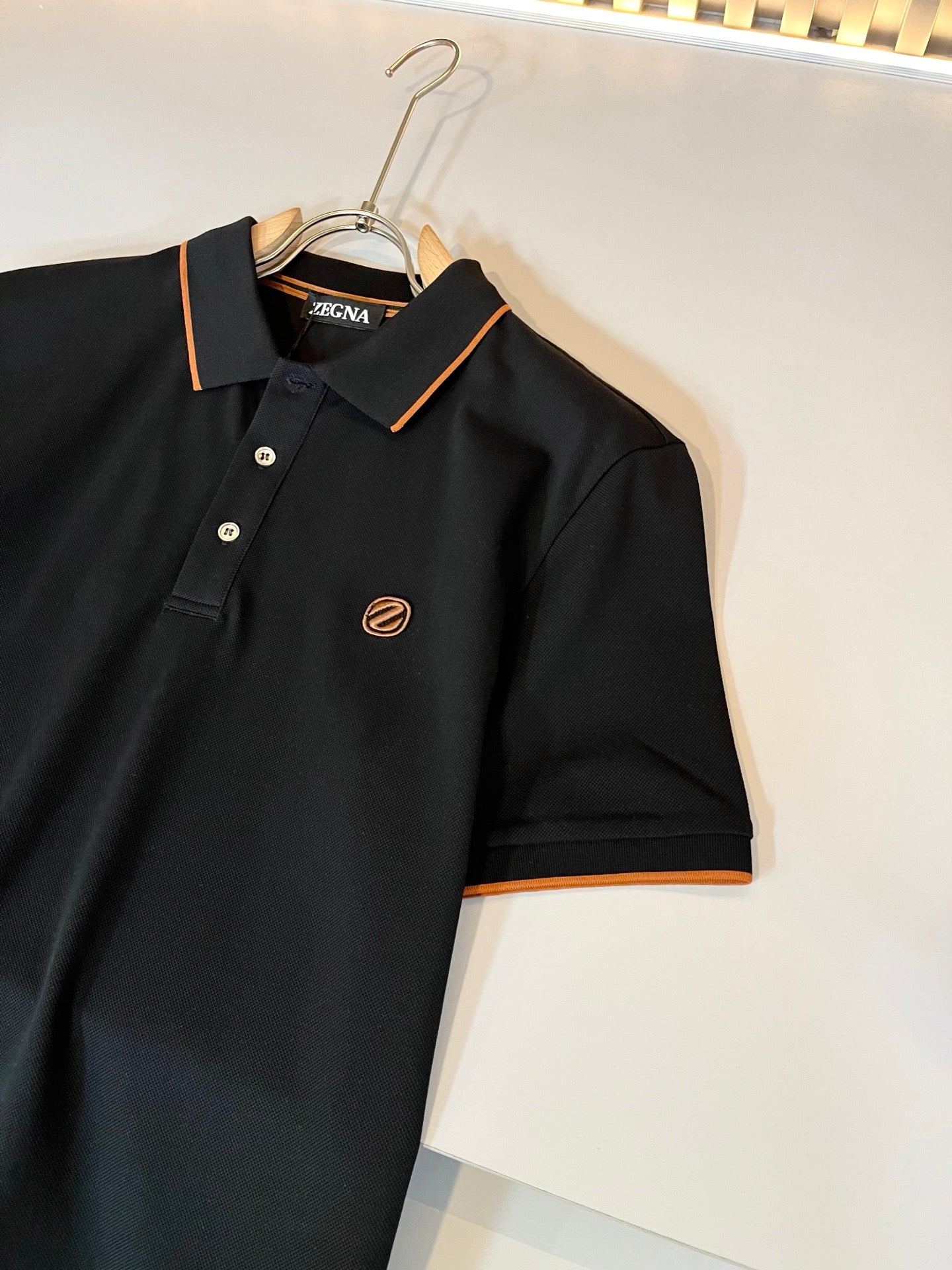 ZEGN* 2025ss new polo embroidered logo