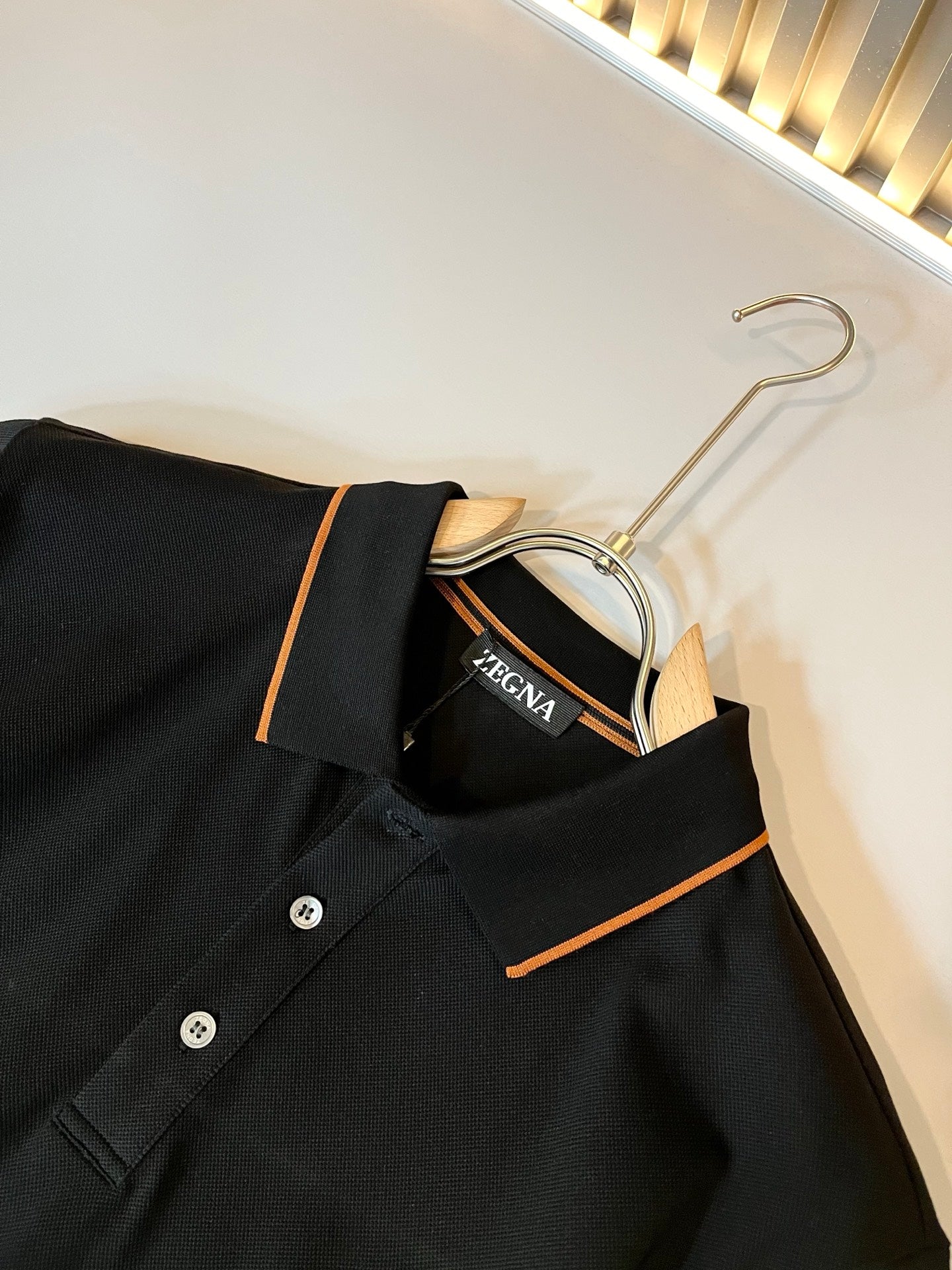 ZEGN* 2025ss new polo embroidered logo