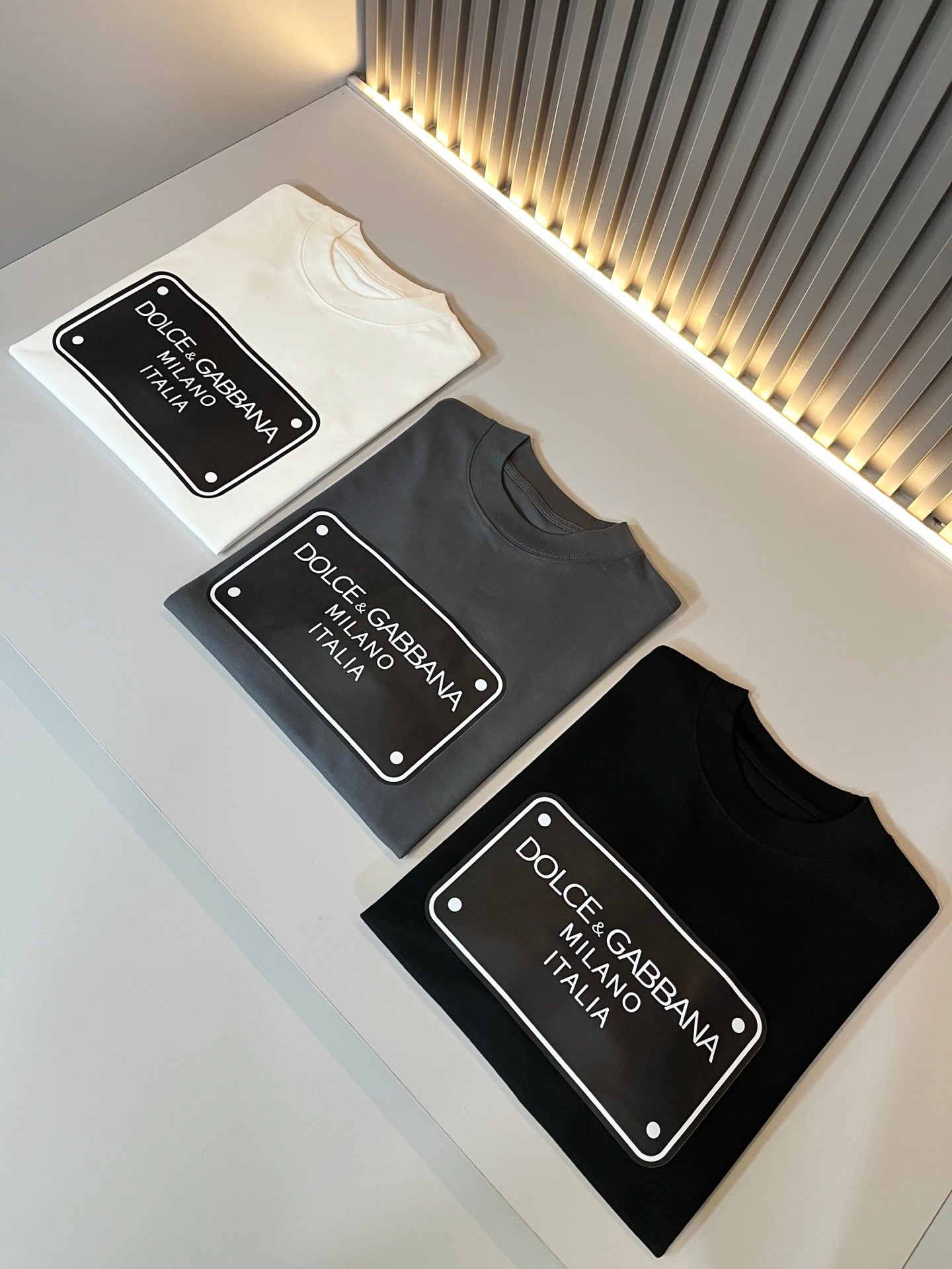 DOL*E&G new t-shirt lamination pattern