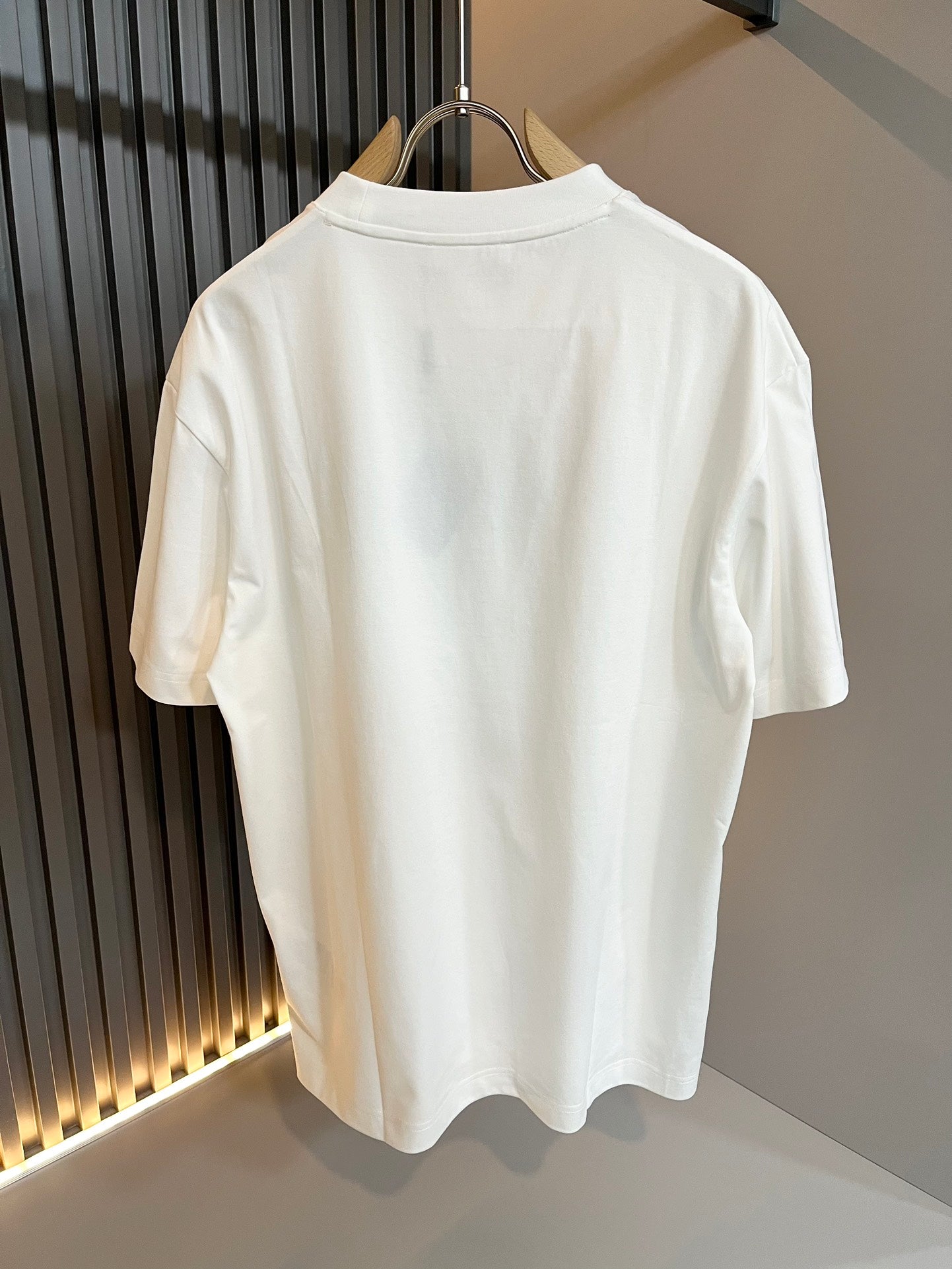 PRA* 2025ss new embossed printed pattern t-shirt