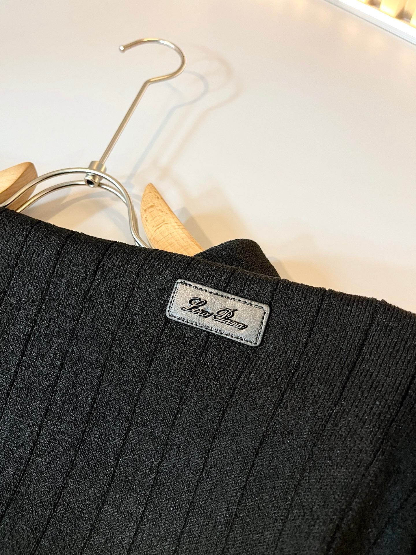 LORO*P 2025ss new lapel knitted short-sleeved t-shirt