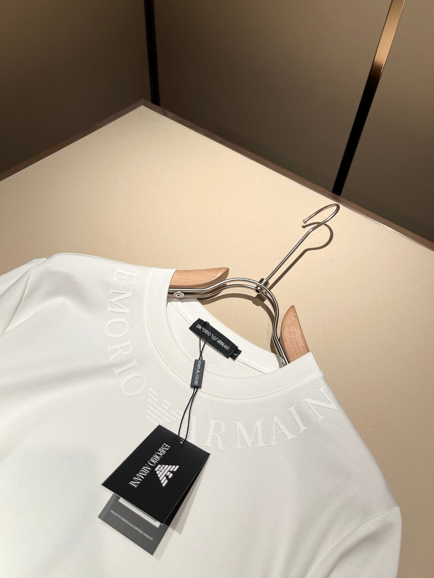 ARMA* 2025ss new t-shirt logo lamination on collar