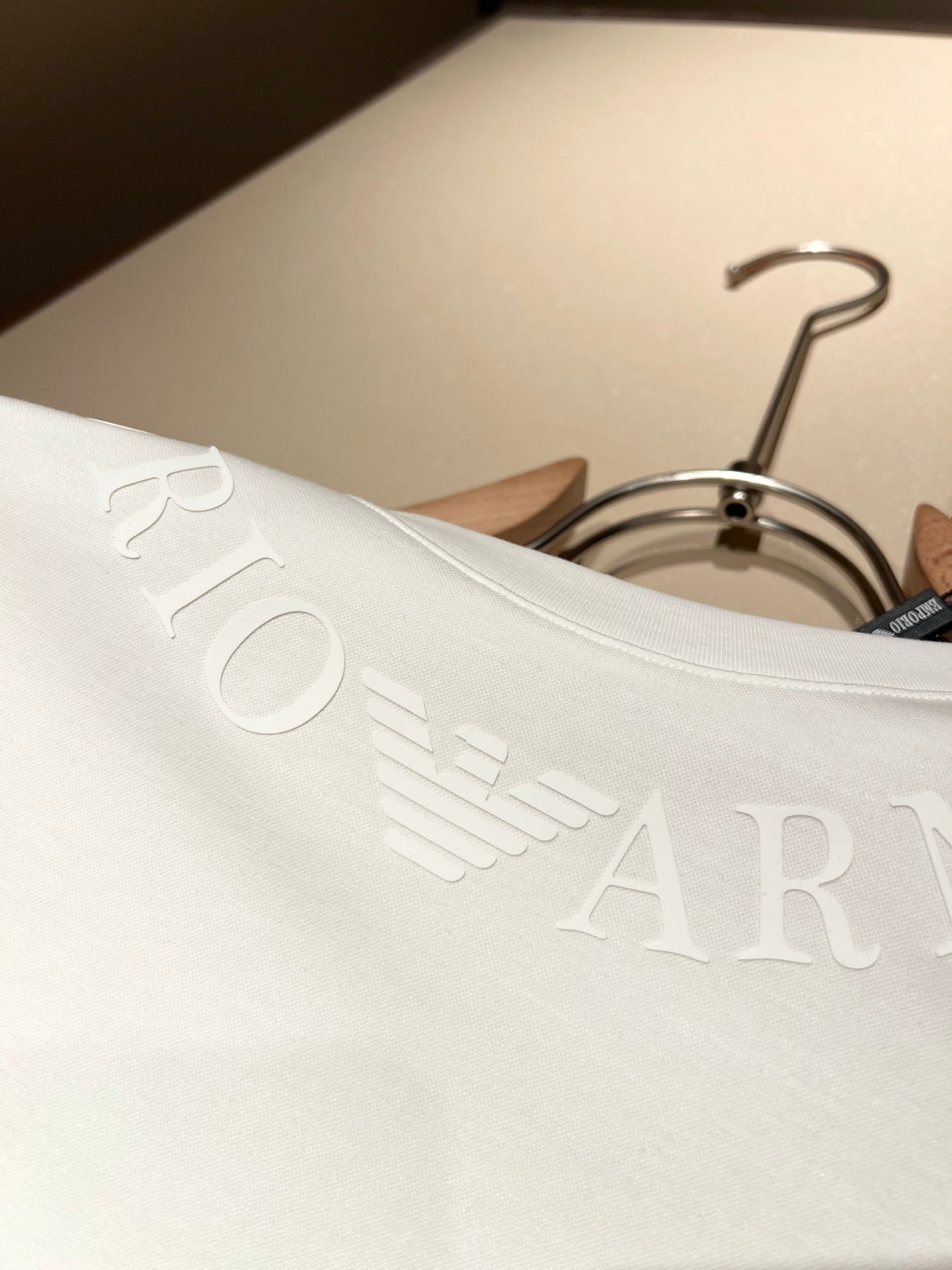 ARMA* 2025ss new t-shirt logo lamination on collar