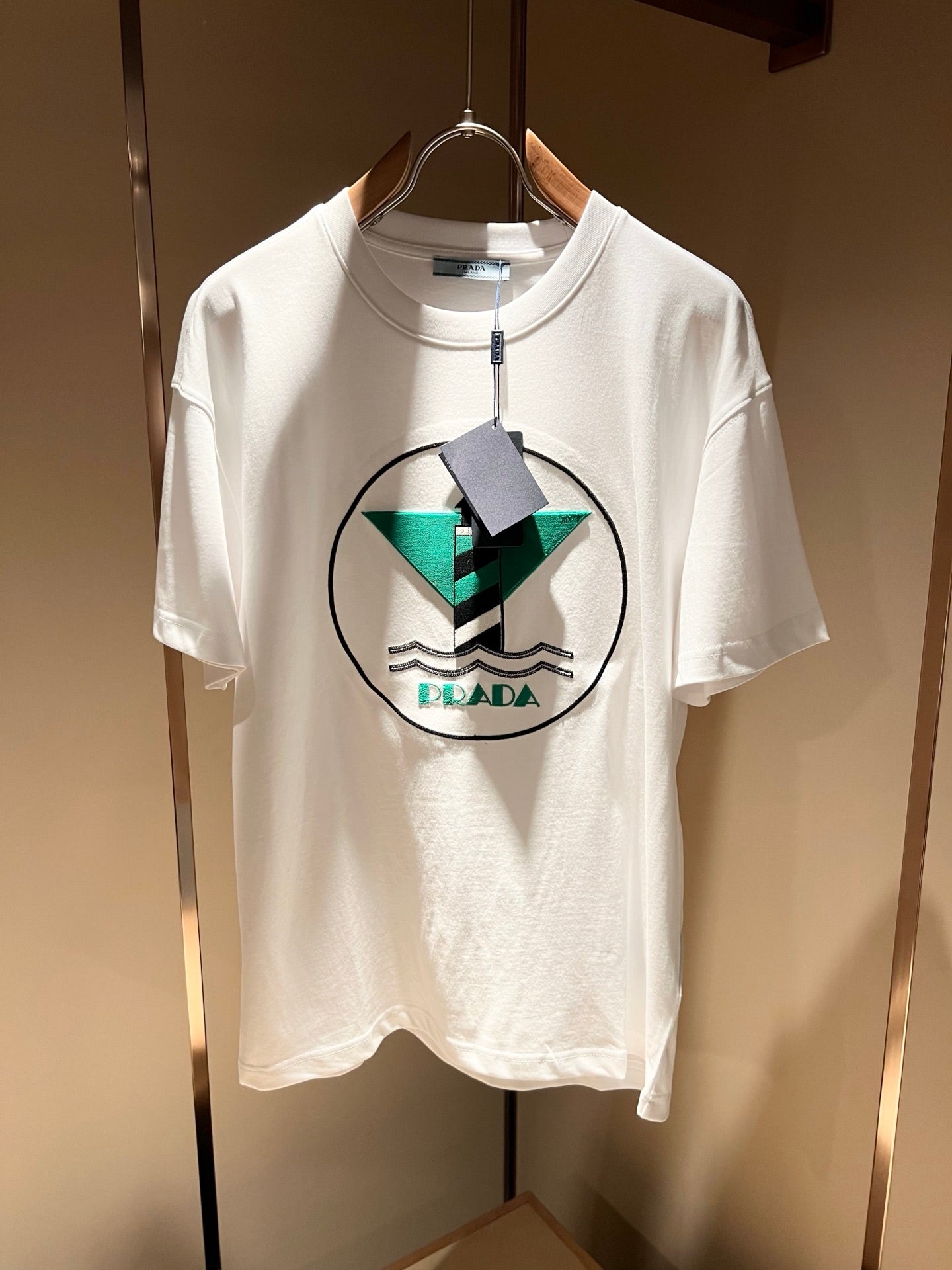 PRA* 2025ss new flocking pattern t-shirt