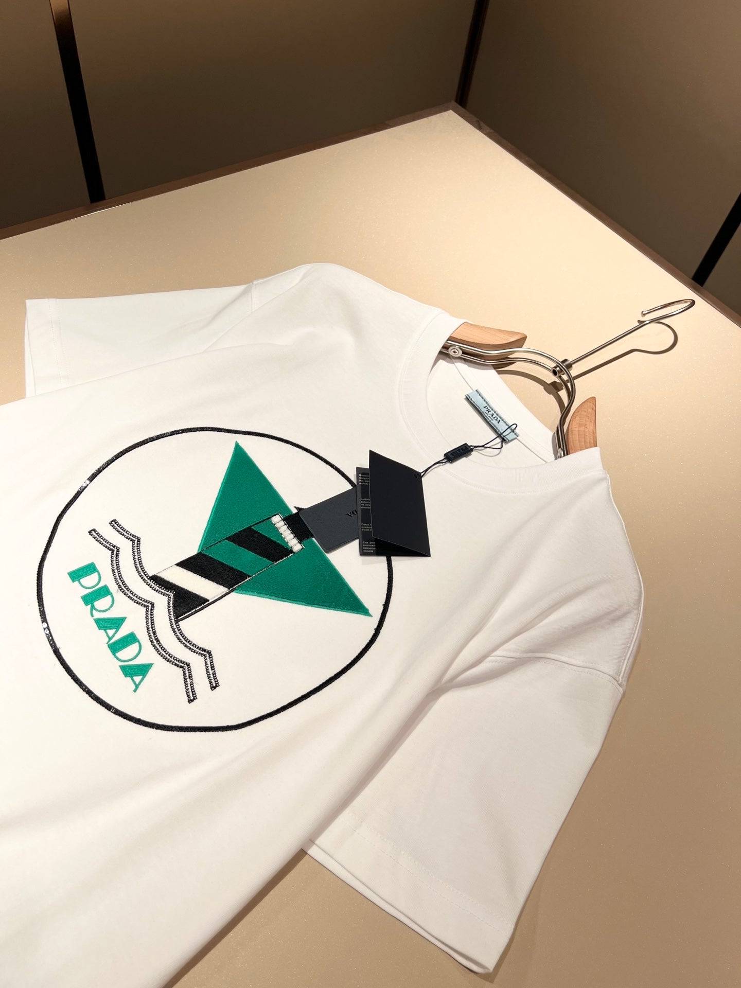 PRA* 2025ss new flocking pattern t-shirt