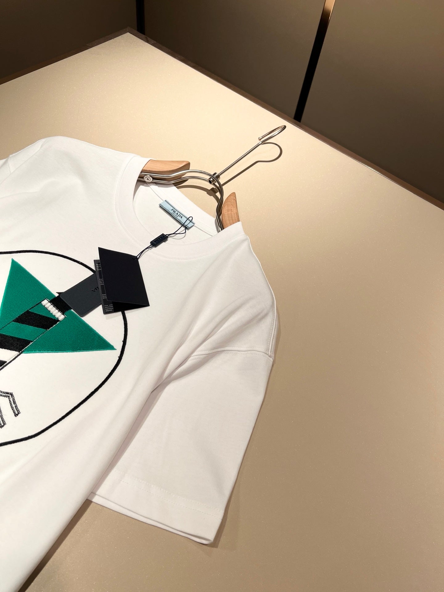 PRA* 2025ss new flocking pattern t-shirt