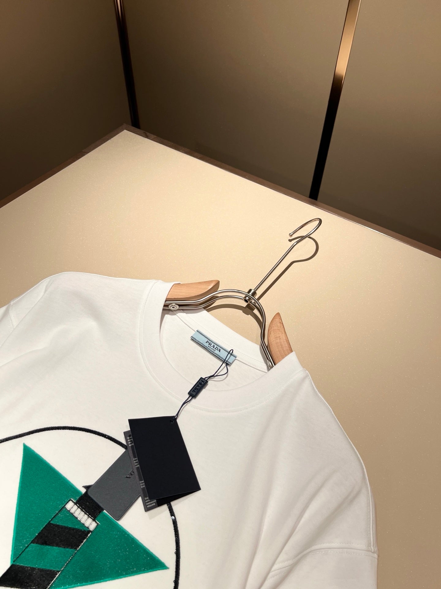 PRA* 2025ss new flocking pattern t-shirt
