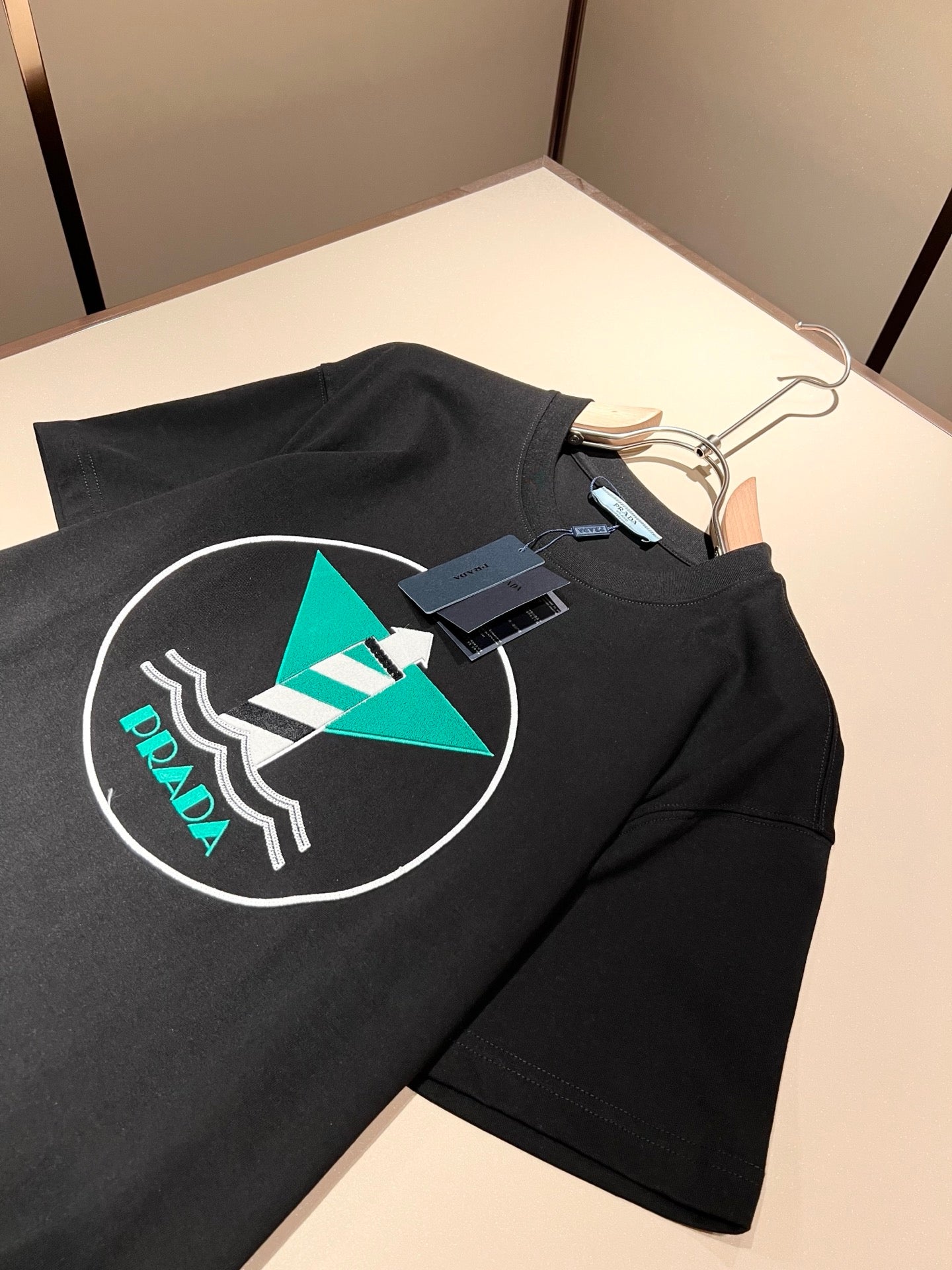 PRA* 2025ss new flocking pattern t-shirt
