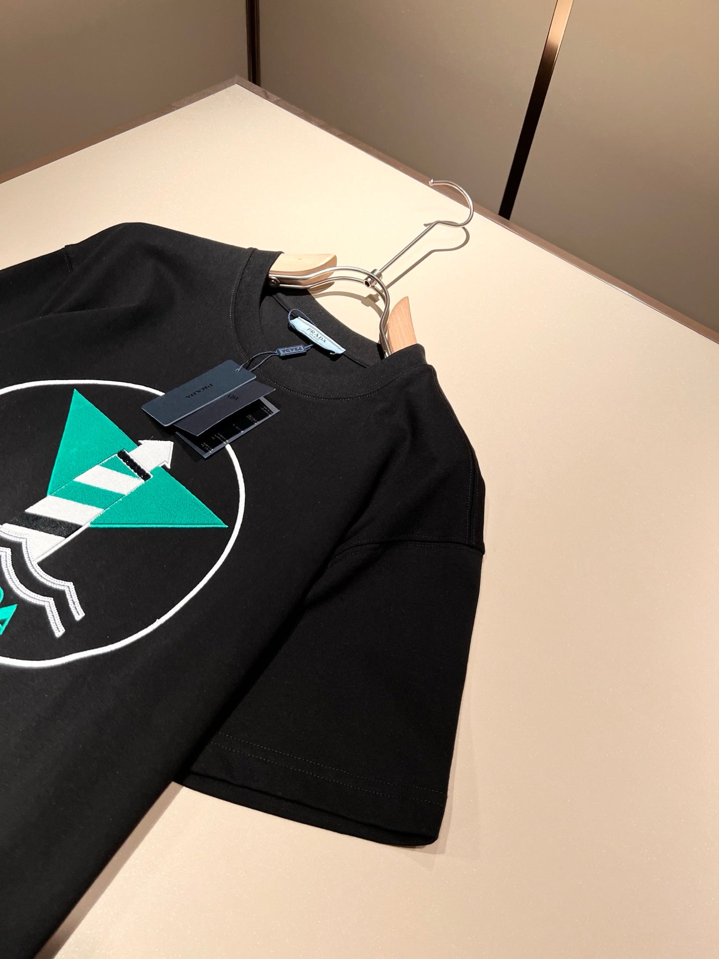 PRA* 2025ss new flocking pattern t-shirt