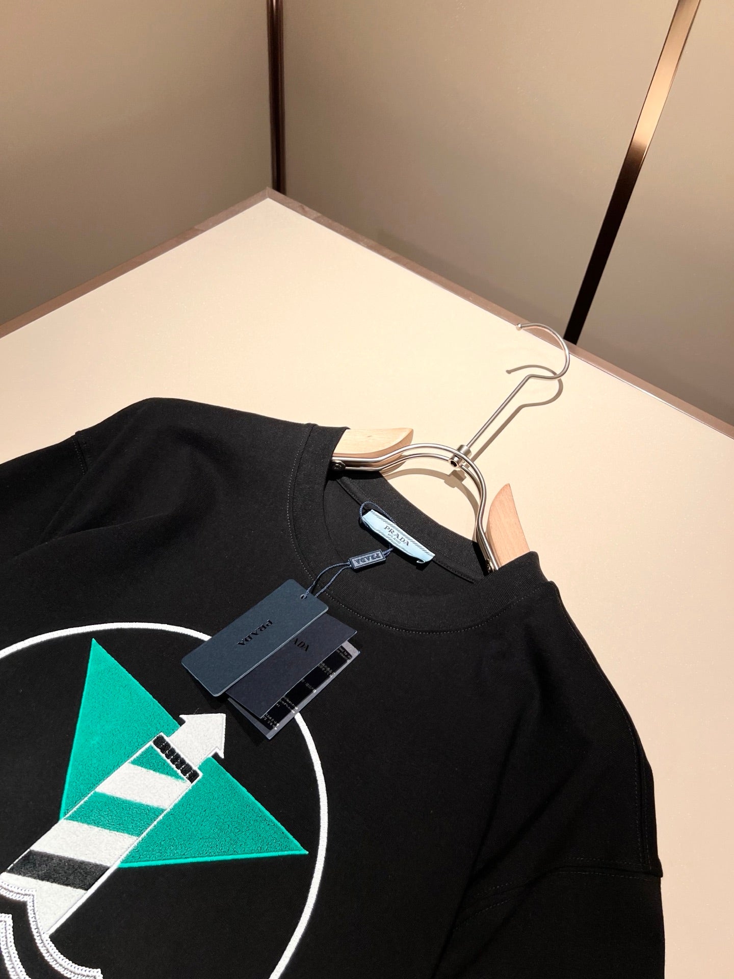 PRA* 2025ss new flocking pattern t-shirt