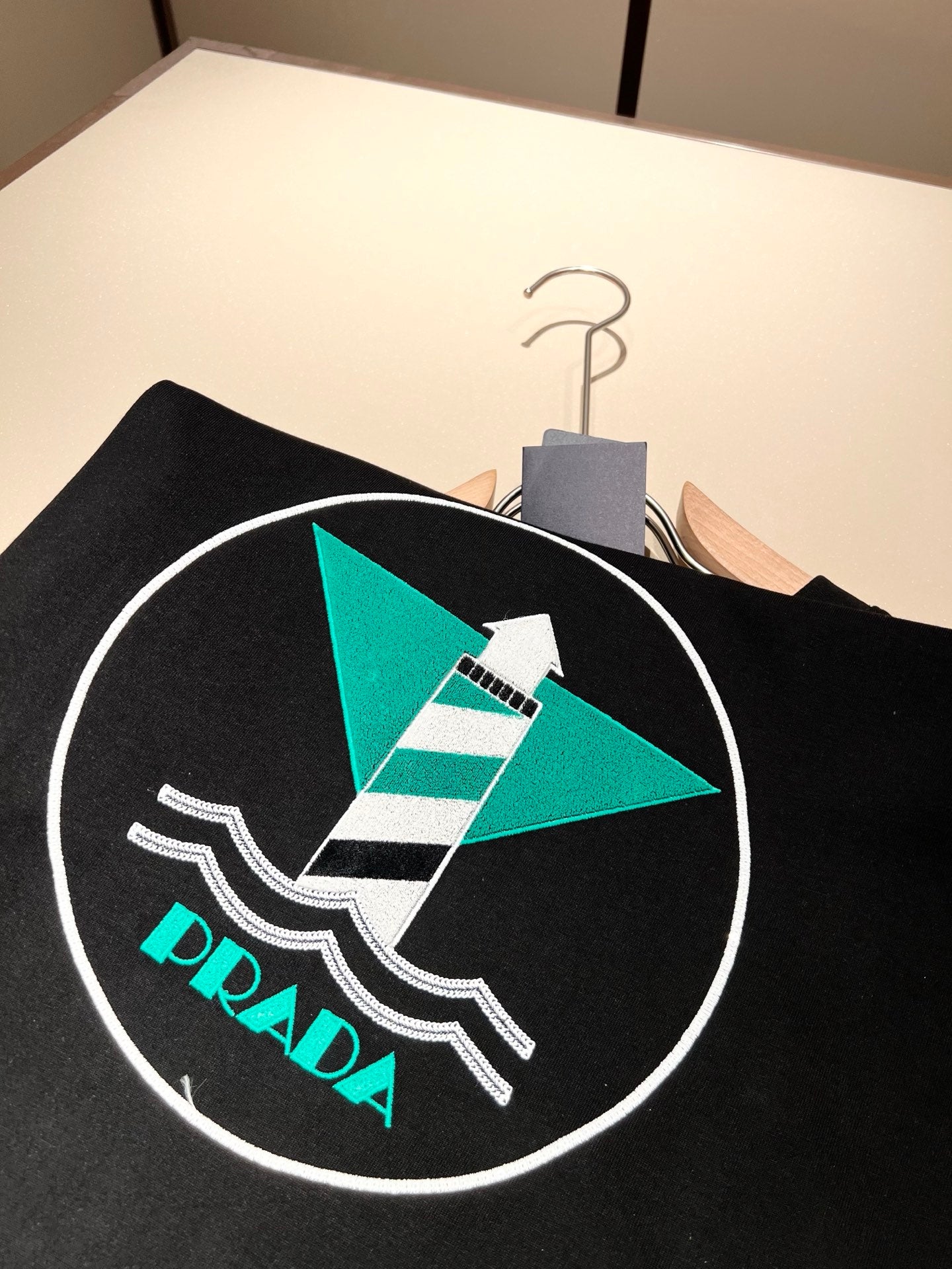 PRA* 2025ss new flocking pattern t-shirt