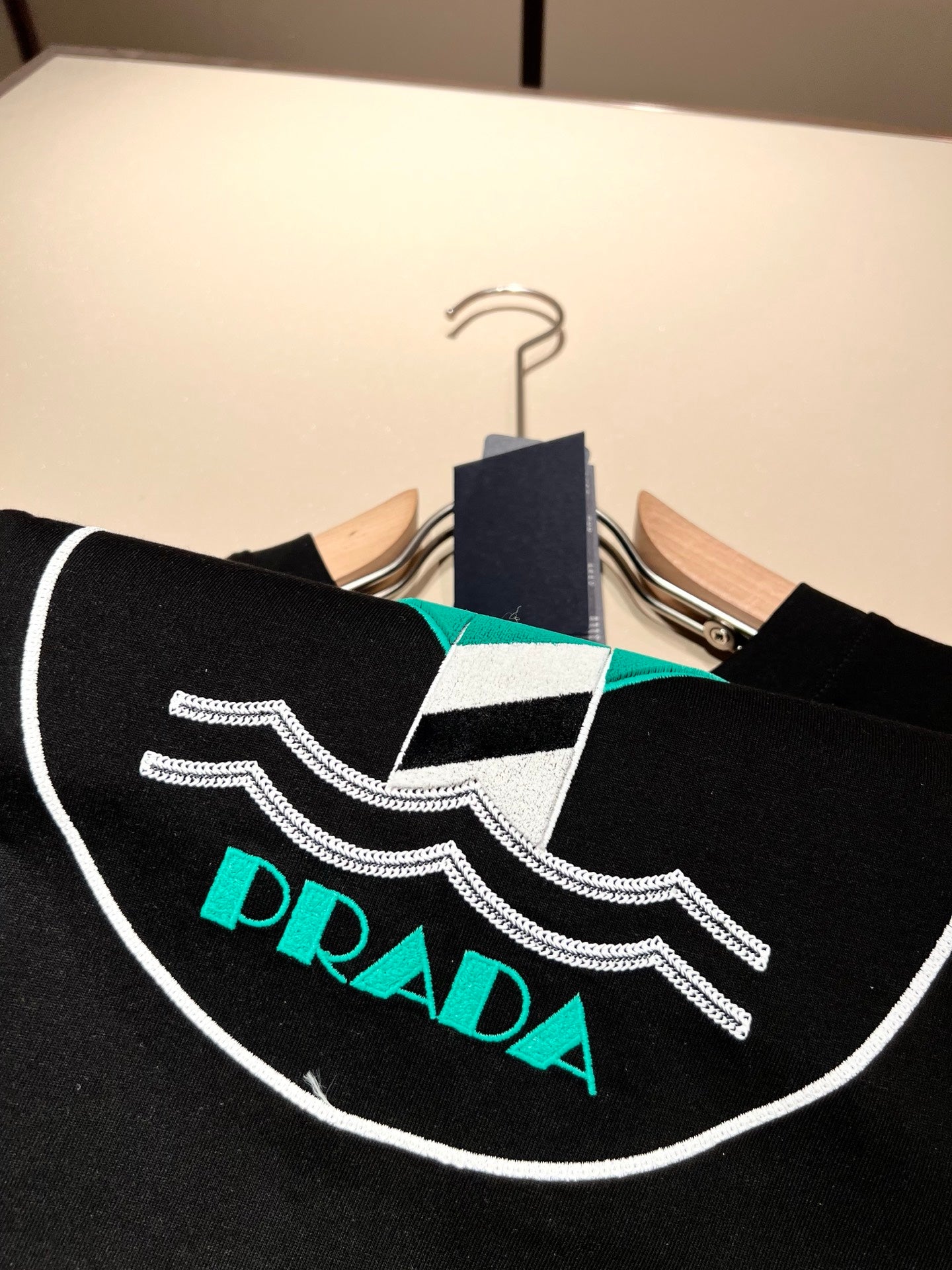 PRA* 2025ss new flocking pattern t-shirt