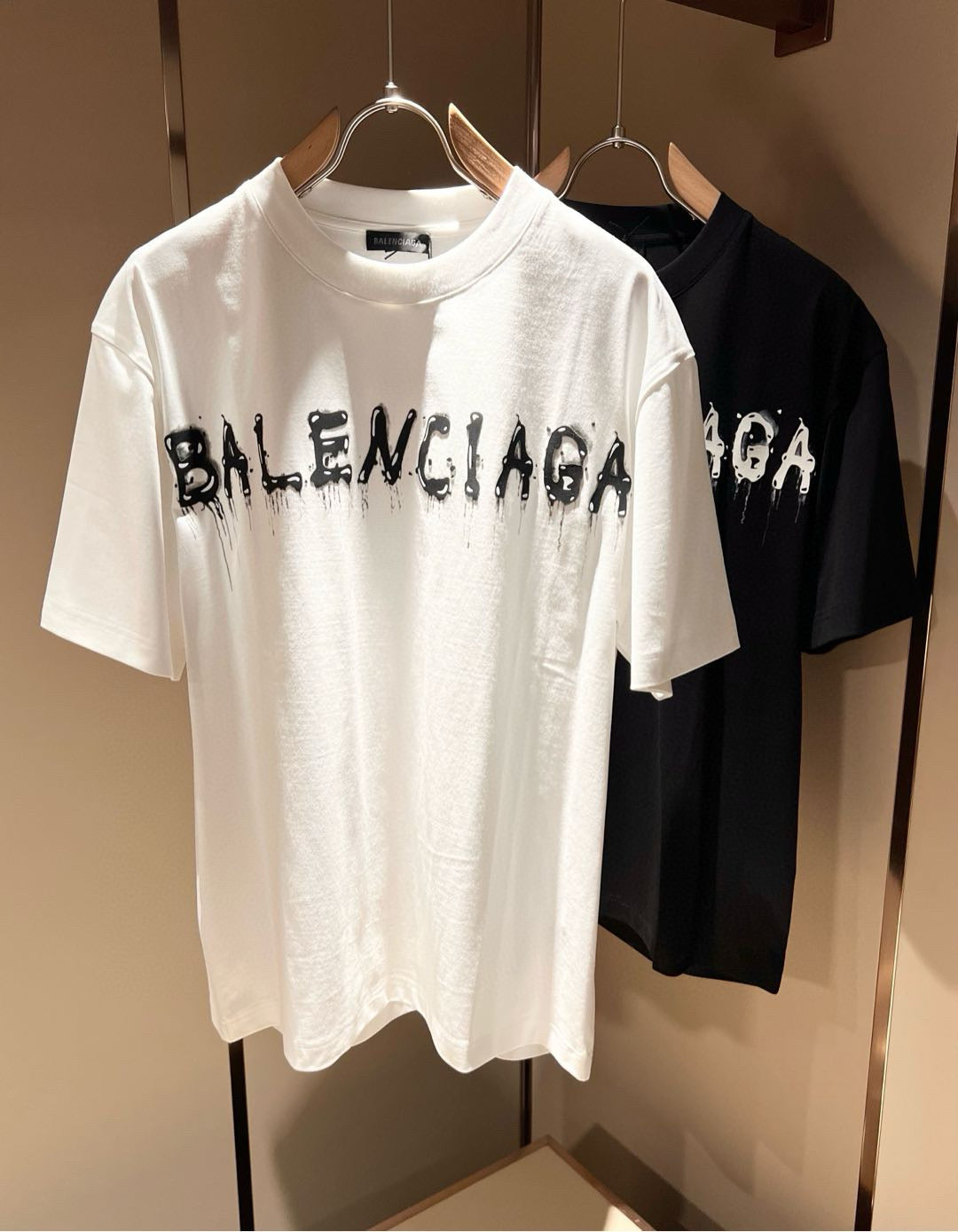 BALENC* new cotton t-shirt pressed velvet