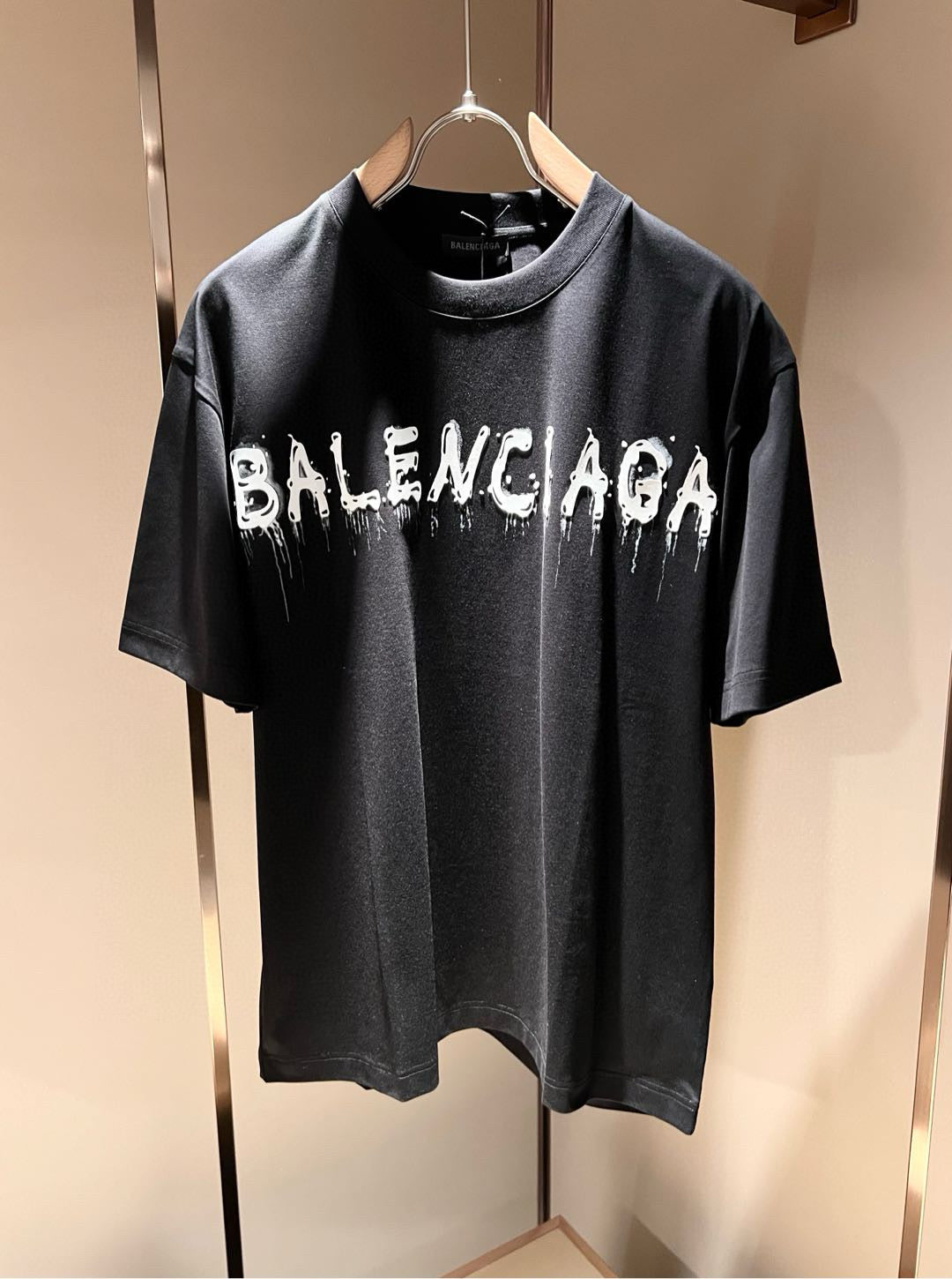 BALENC* new cotton t-shirt pressed velvet