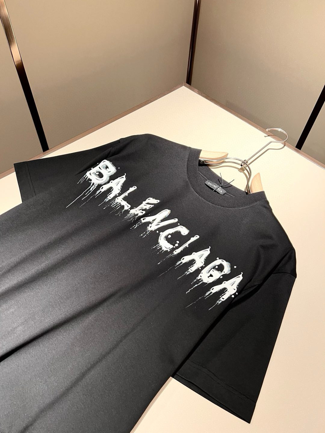 BALENC* new cotton t-shirt pressed velvet