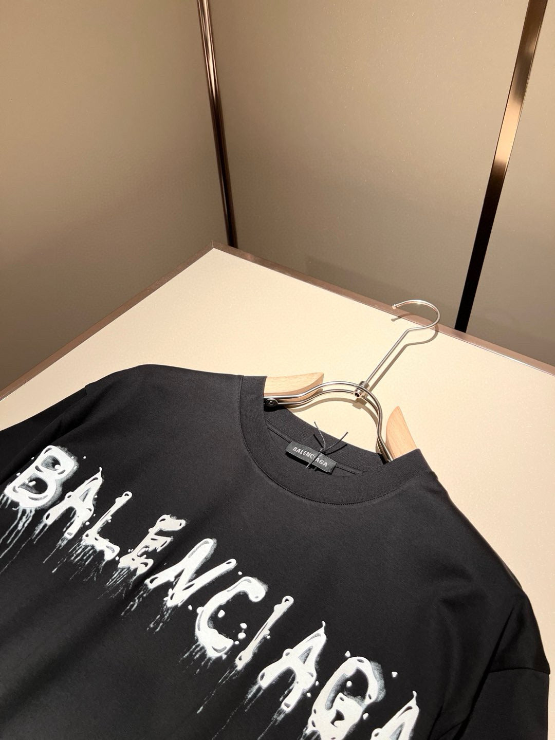BALENC* new cotton t-shirt pressed velvet
