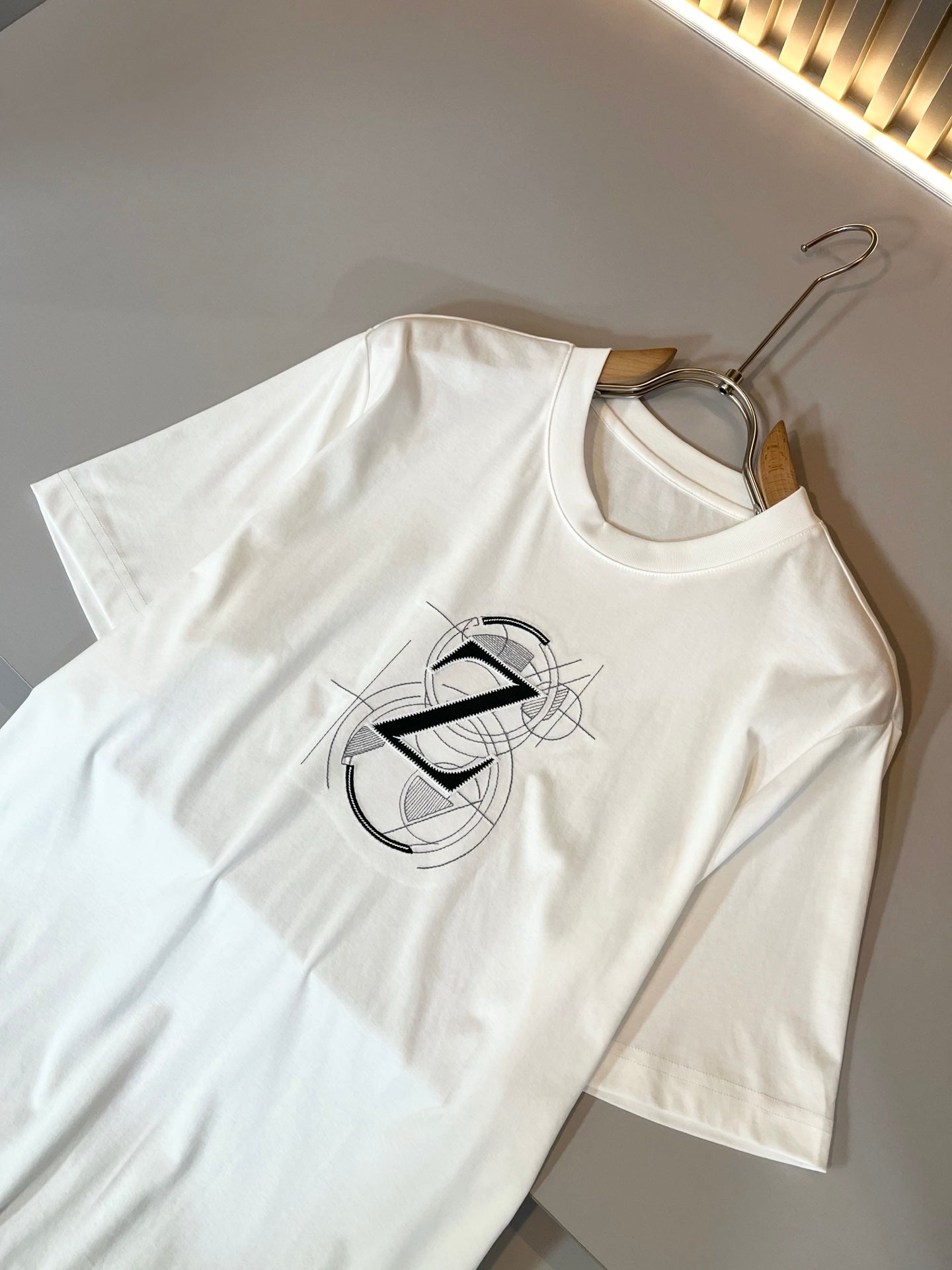 ZEGN* new cotton t-shirt embroidered logo