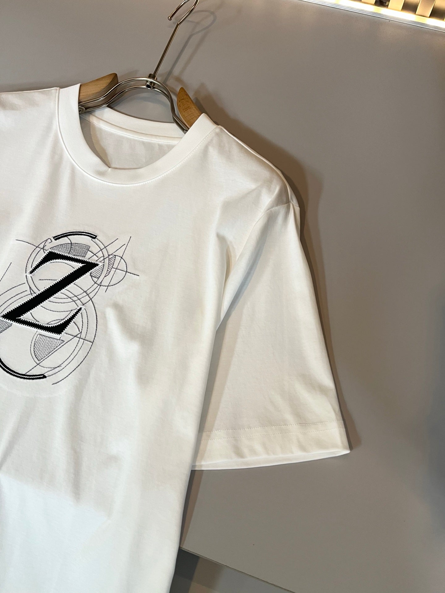 ZEGN* new cotton t-shirt embroidered logo