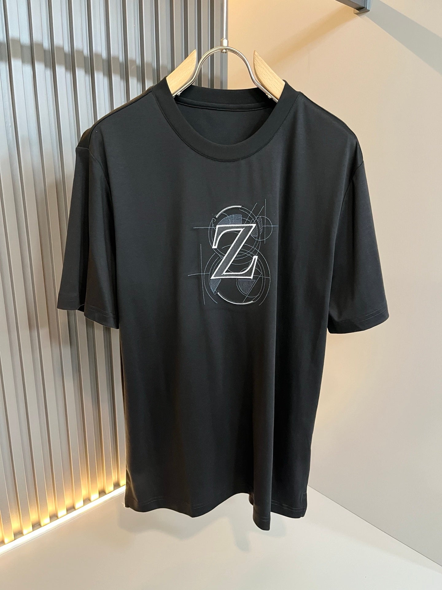 ZEGN* new cotton t-shirt embroidered logo