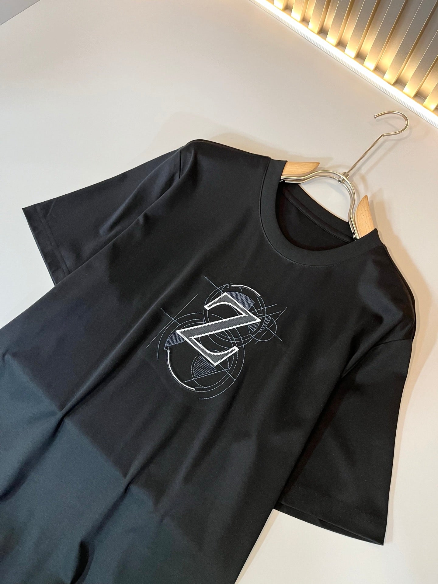 ZEGN* new cotton t-shirt embroidered logo