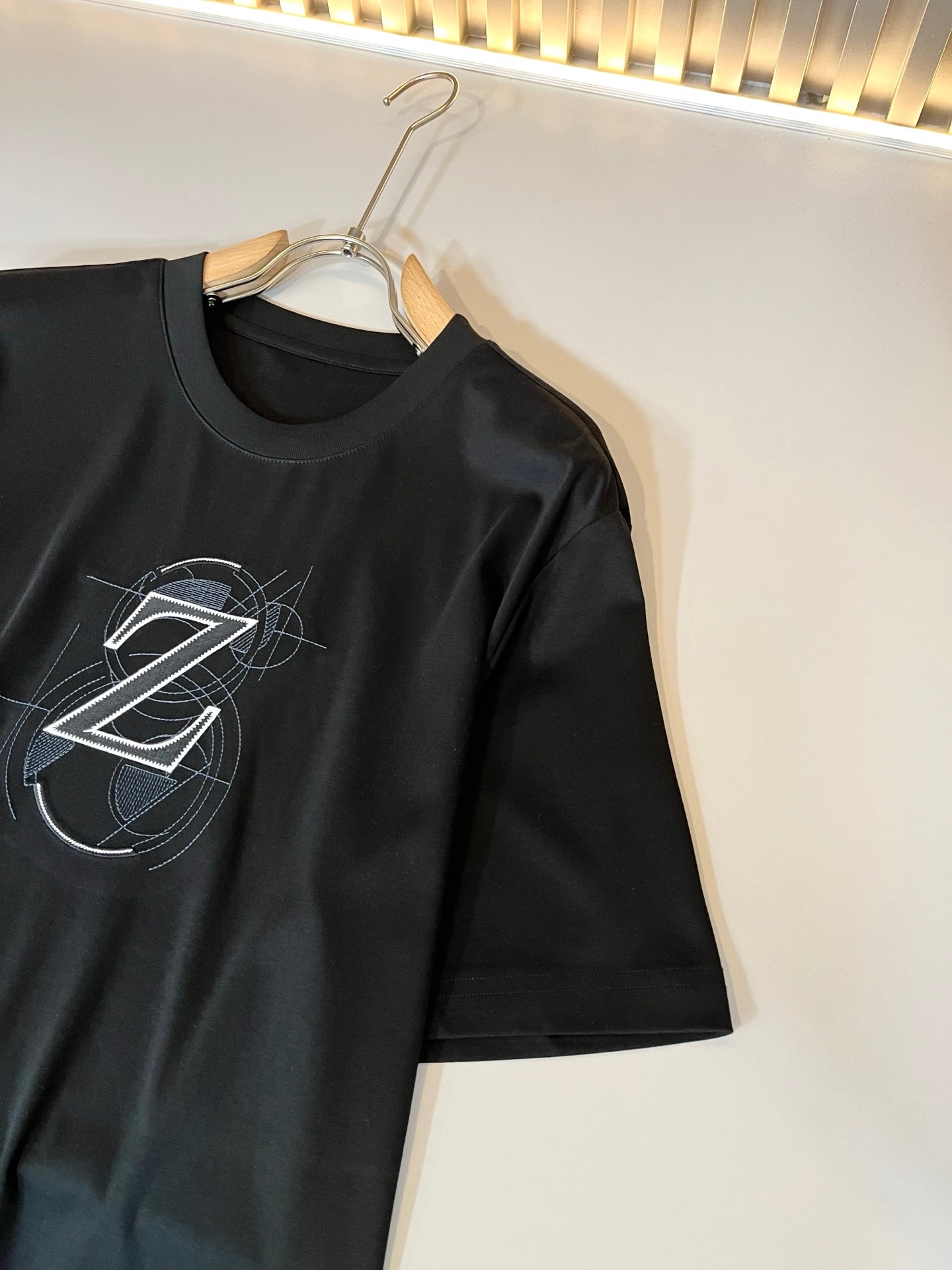 ZEGN* new cotton t-shirt embroidered logo