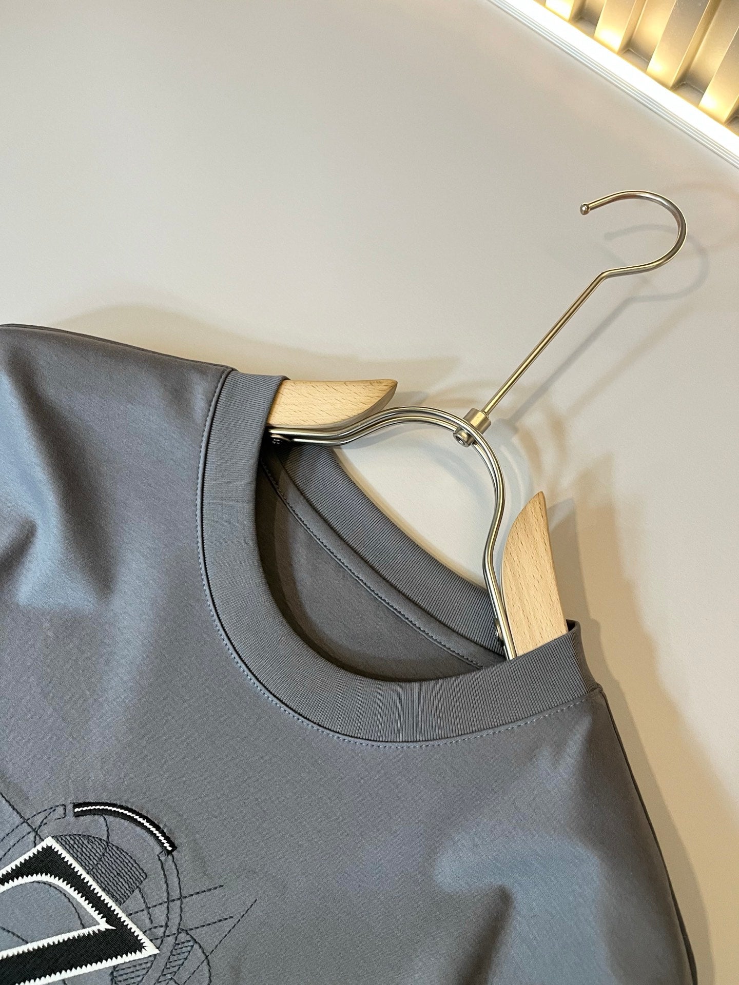 ZEGN* new cotton t-shirt embroidered logo