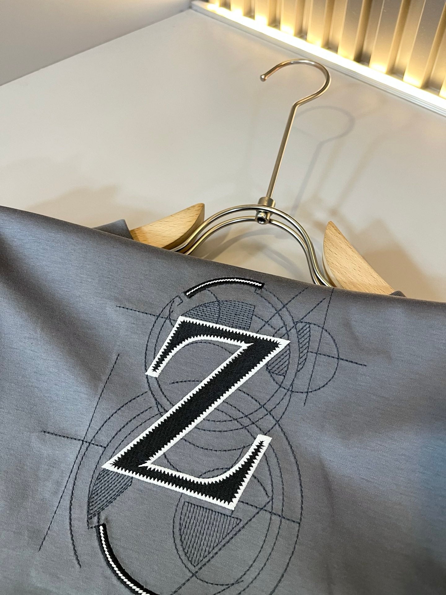 ZEGN* new cotton t-shirt embroidered logo