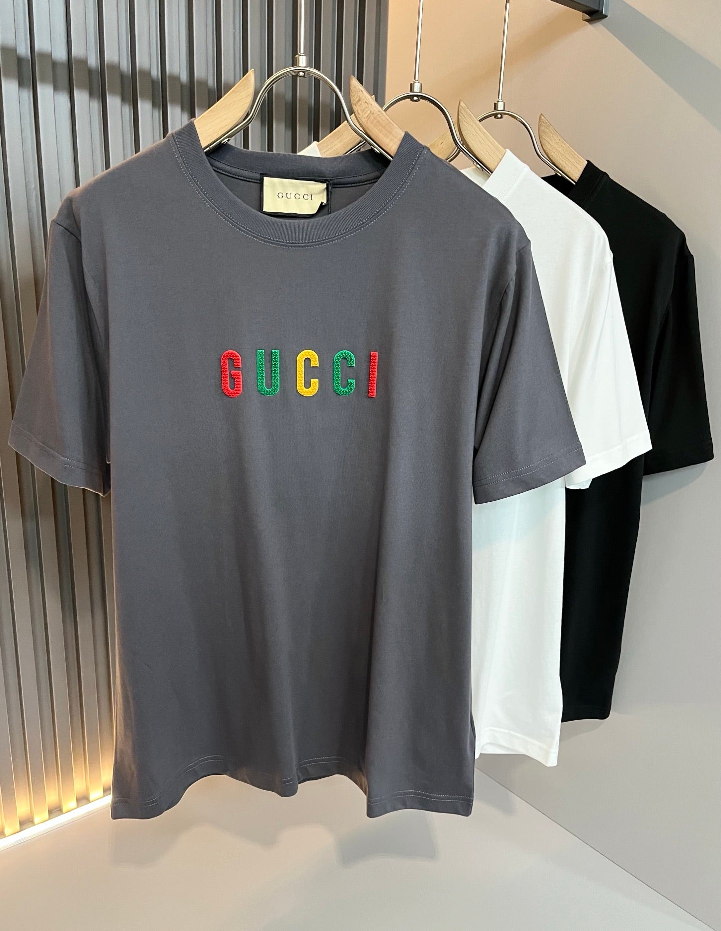 GUC* new cotton t-shirt embossed logo