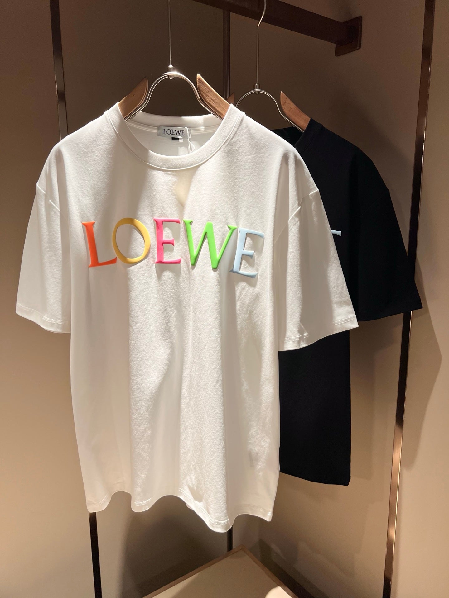 LOE*W 2025ss couple's cotton short-sleeved t-shirt