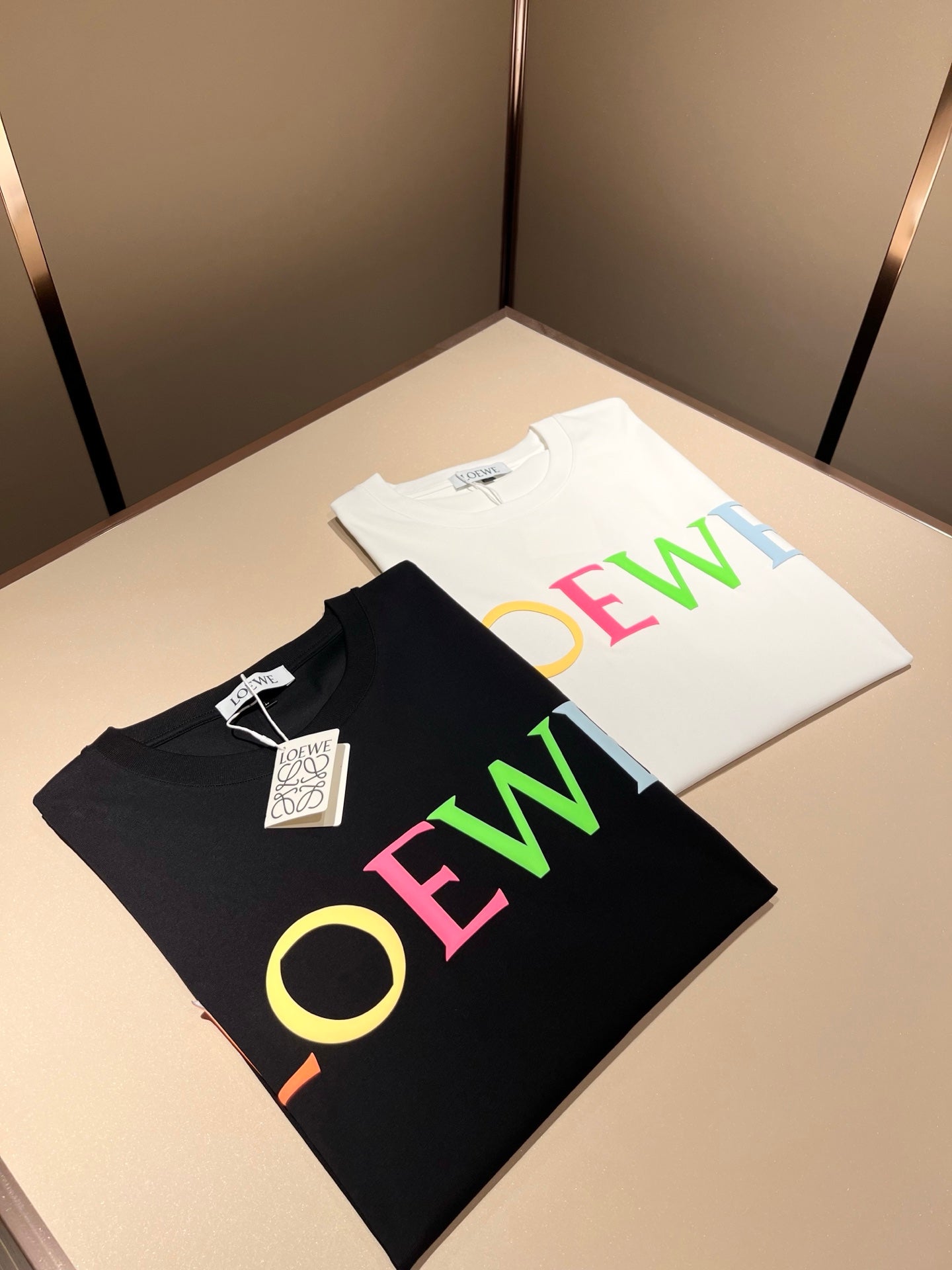 LOE*W 2025ss couple's cotton short-sleeved t-shirt