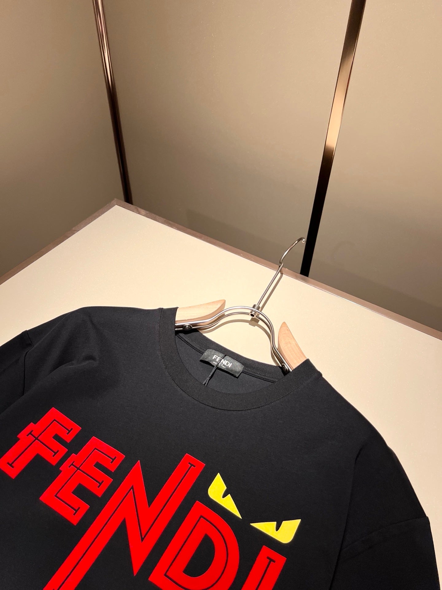 FEND1 2025ss embroidered logo t-hirt