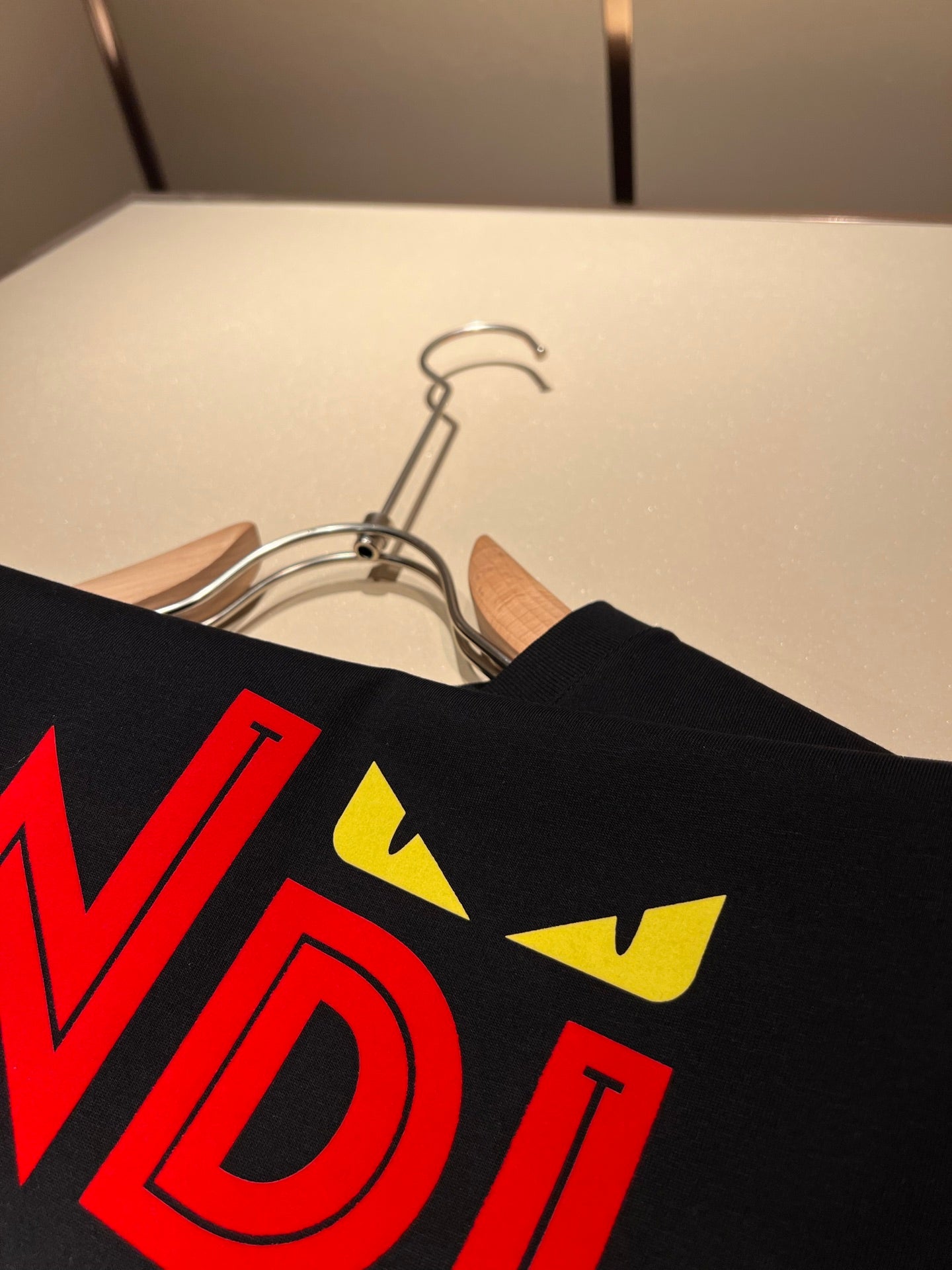 FEND1 2025ss embroidered logo t-hirt