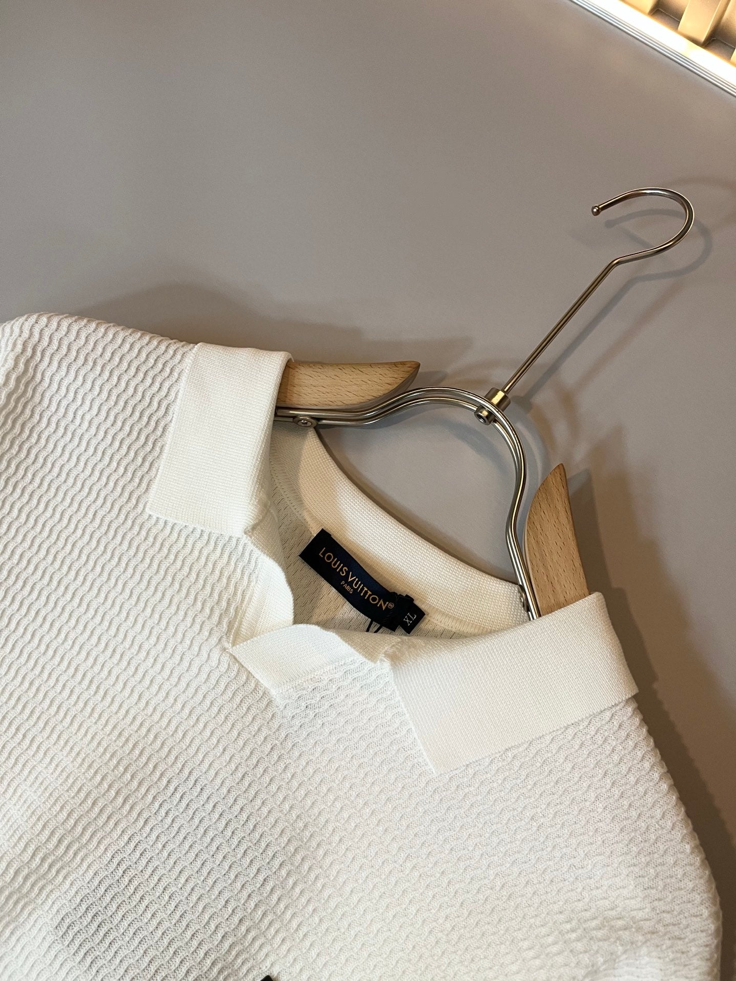 LOUI*V 2025ss new lapel knit short sleeve t-shirt