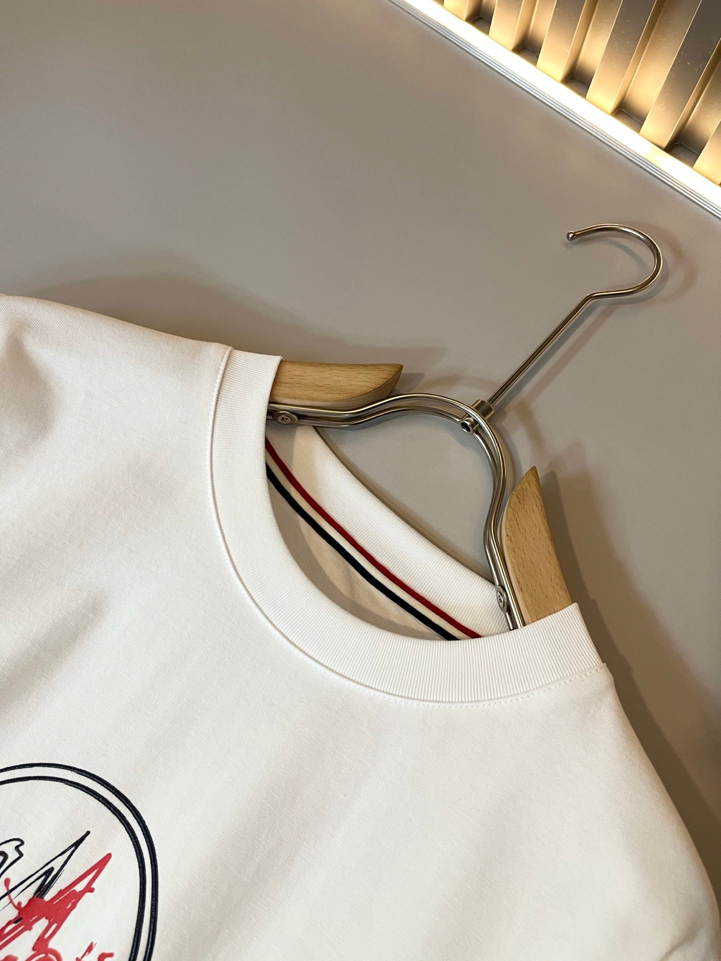 MONCL* 2025ss new fashion printed cotton -shirt