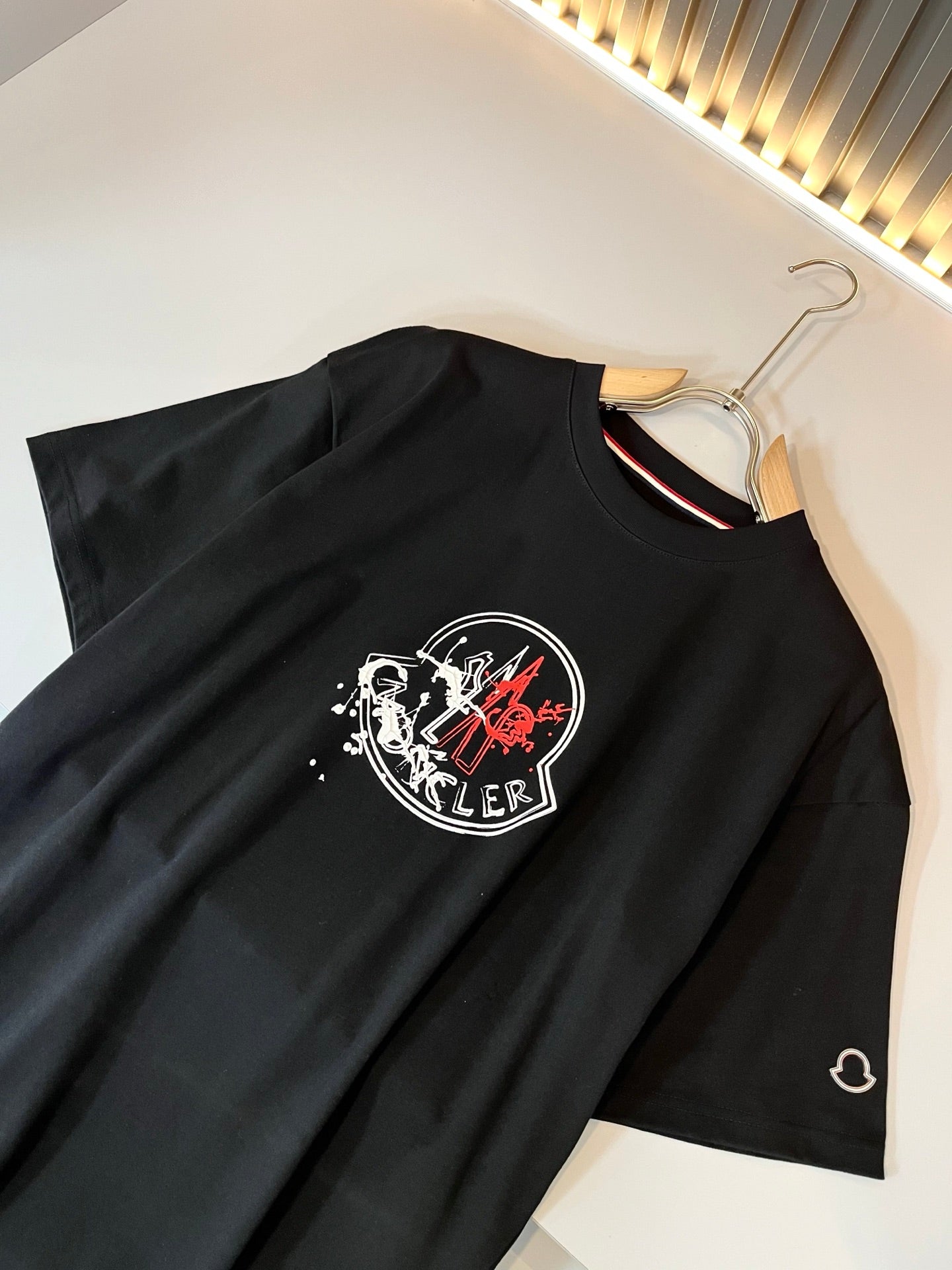 MONCL* 2025ss new fashion printed cotton -shirt