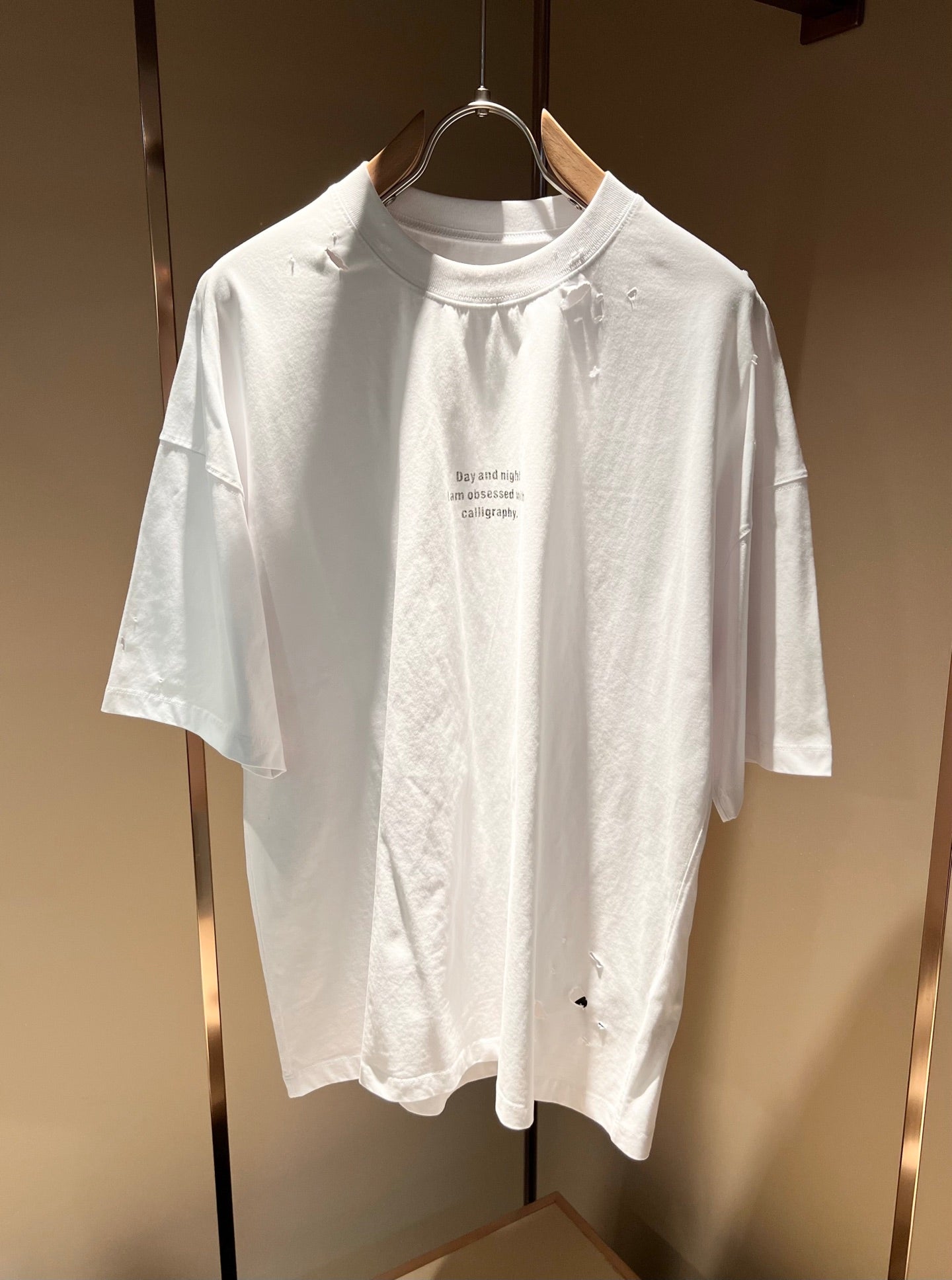 DIO* 2025ss new ripped casual t-shirt