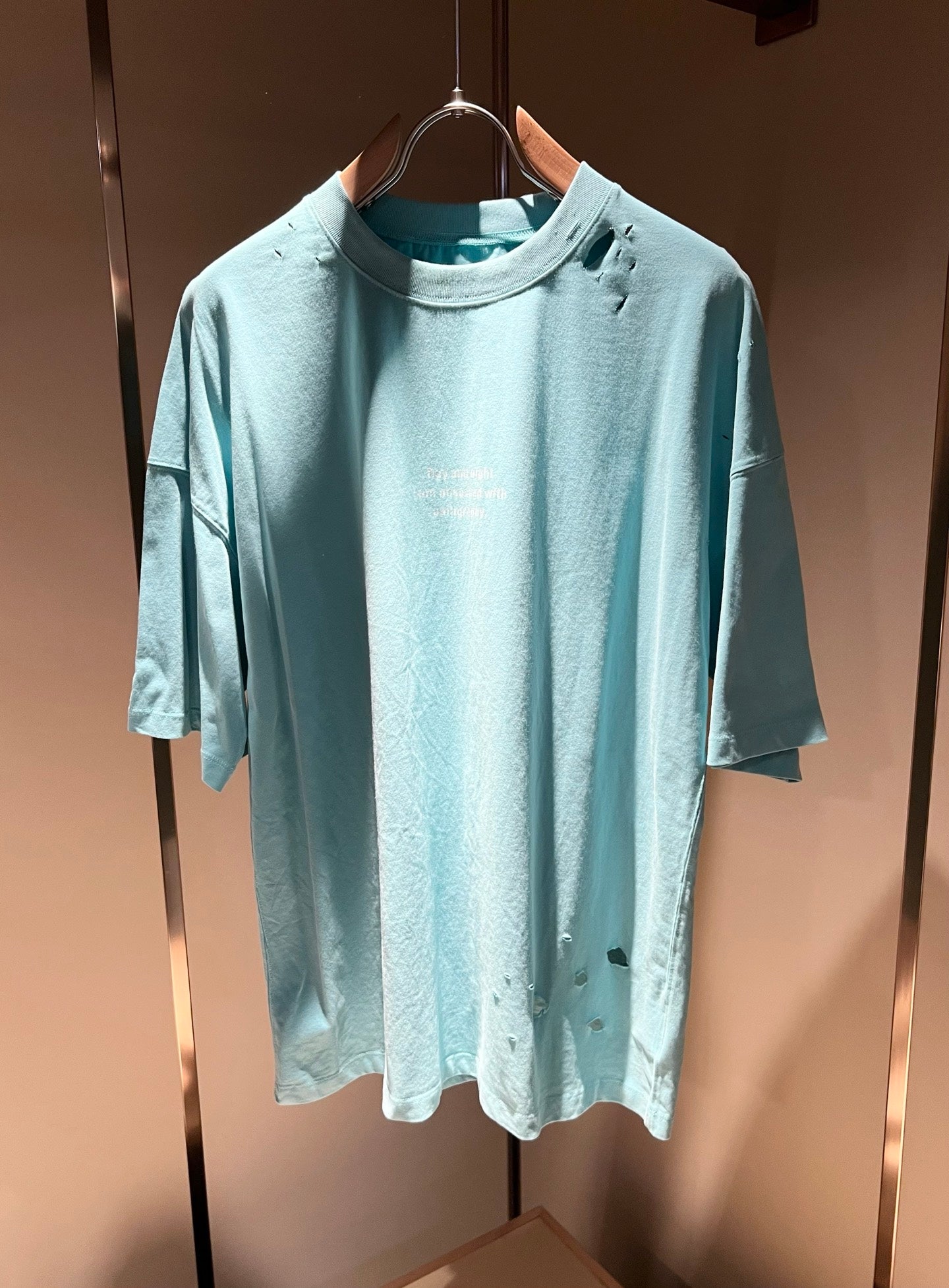 DIO* 2025ss new ripped casual t-shirt